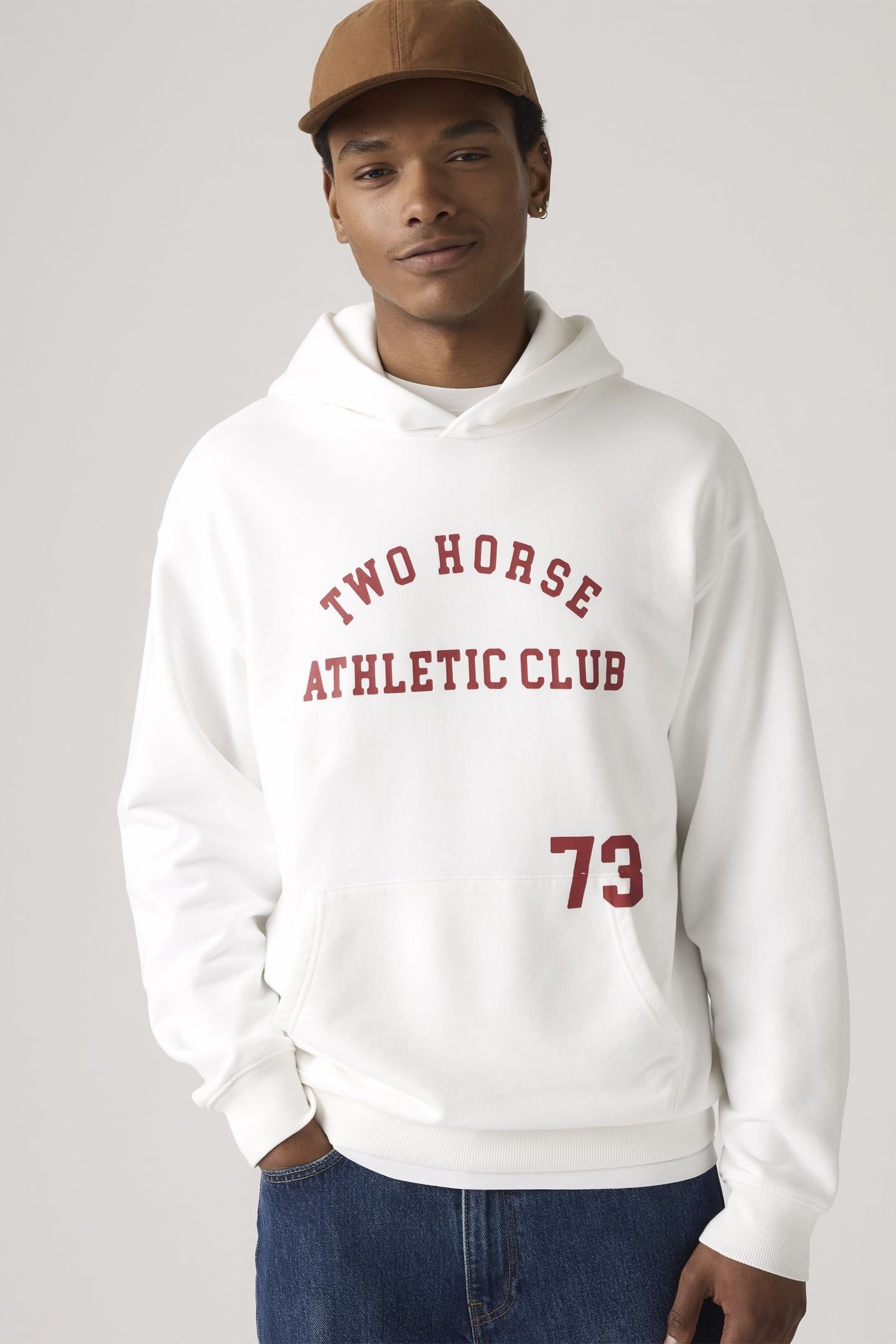 TWO HORSE CROPPED HOODIE 1
