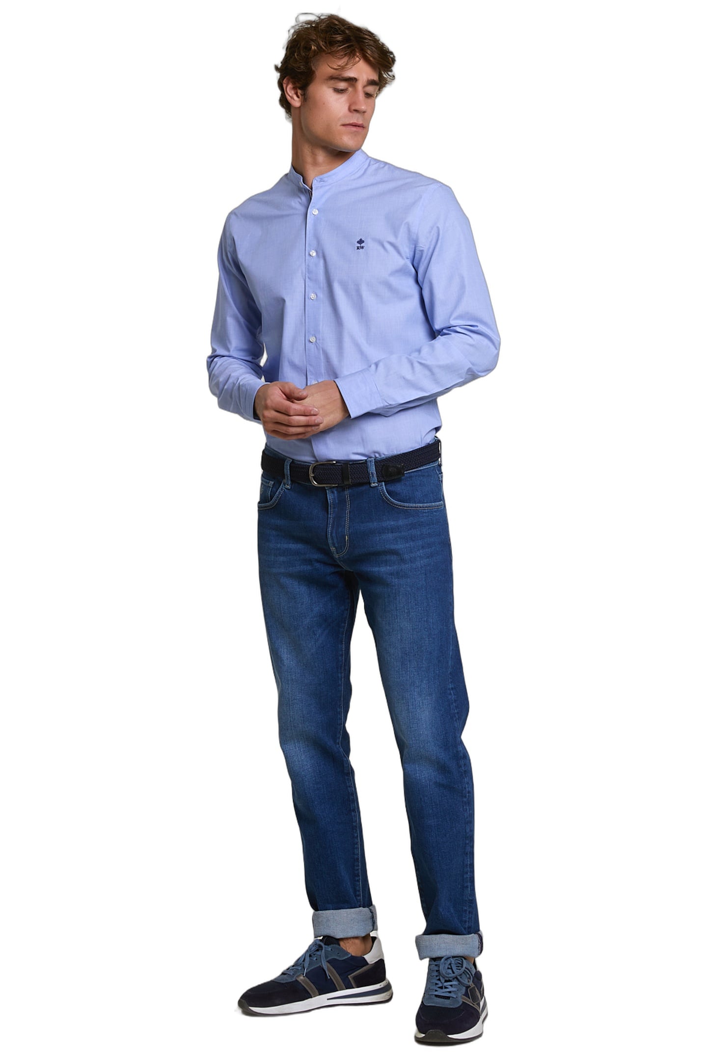 SLIM FIT UNI SHIRT BLUE 2