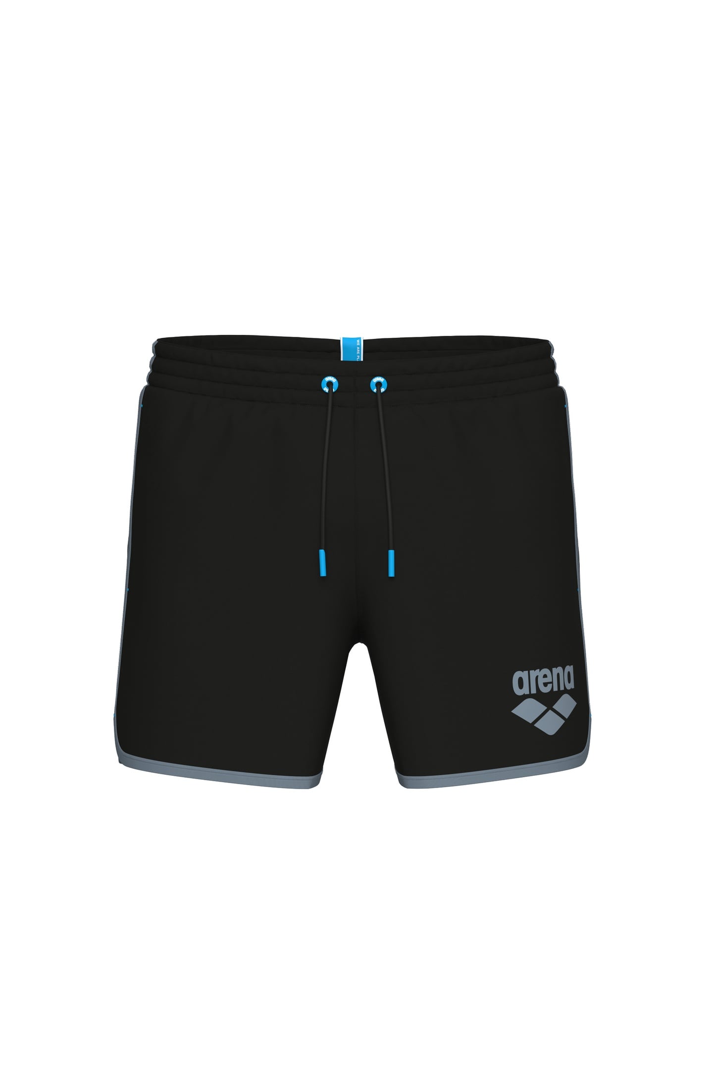 BIG LOGO BORDERS BEACH SHORT BLACK-SEAFOAM 6
