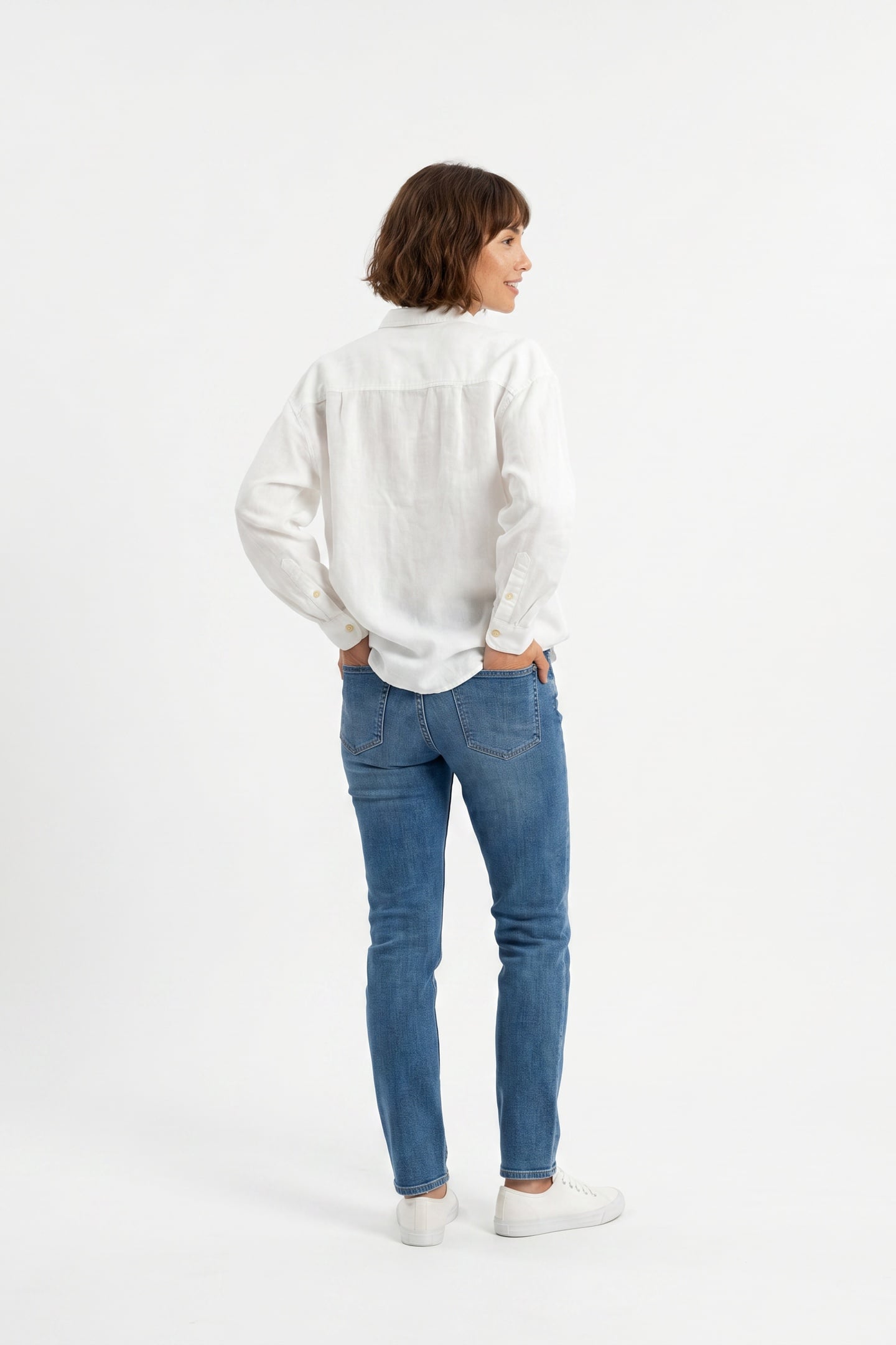 LOOSE SHIRT LS BIG COLLAR WHITE 3