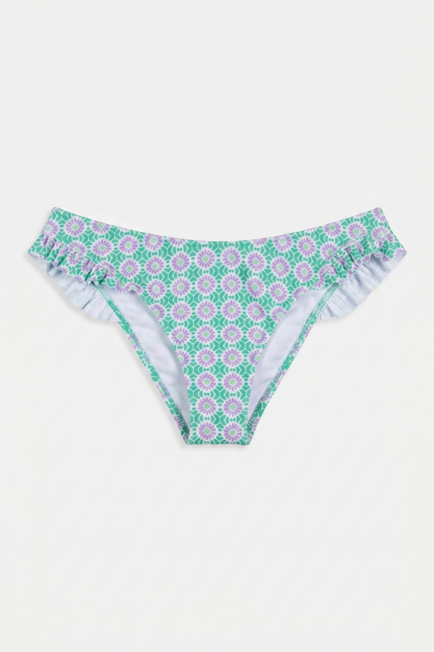 V-SHAPE BIKINI BOTTOM PORTO TILE FRESH GREEN 2