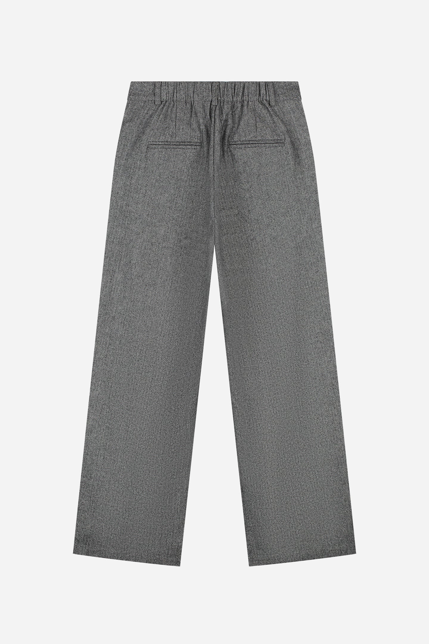 NOUS SOMMES LABELS – JOSIE HERRINGBONE PANTS GREY 4