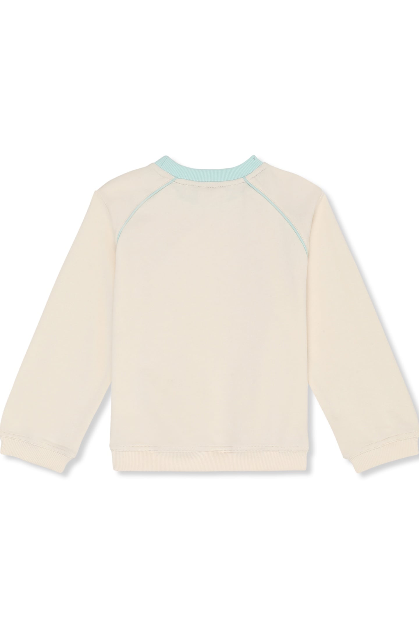 PRATOLINO LOOSE CREWNECK SWEATSHIRT EGRET-SOOTHING SEA 2
