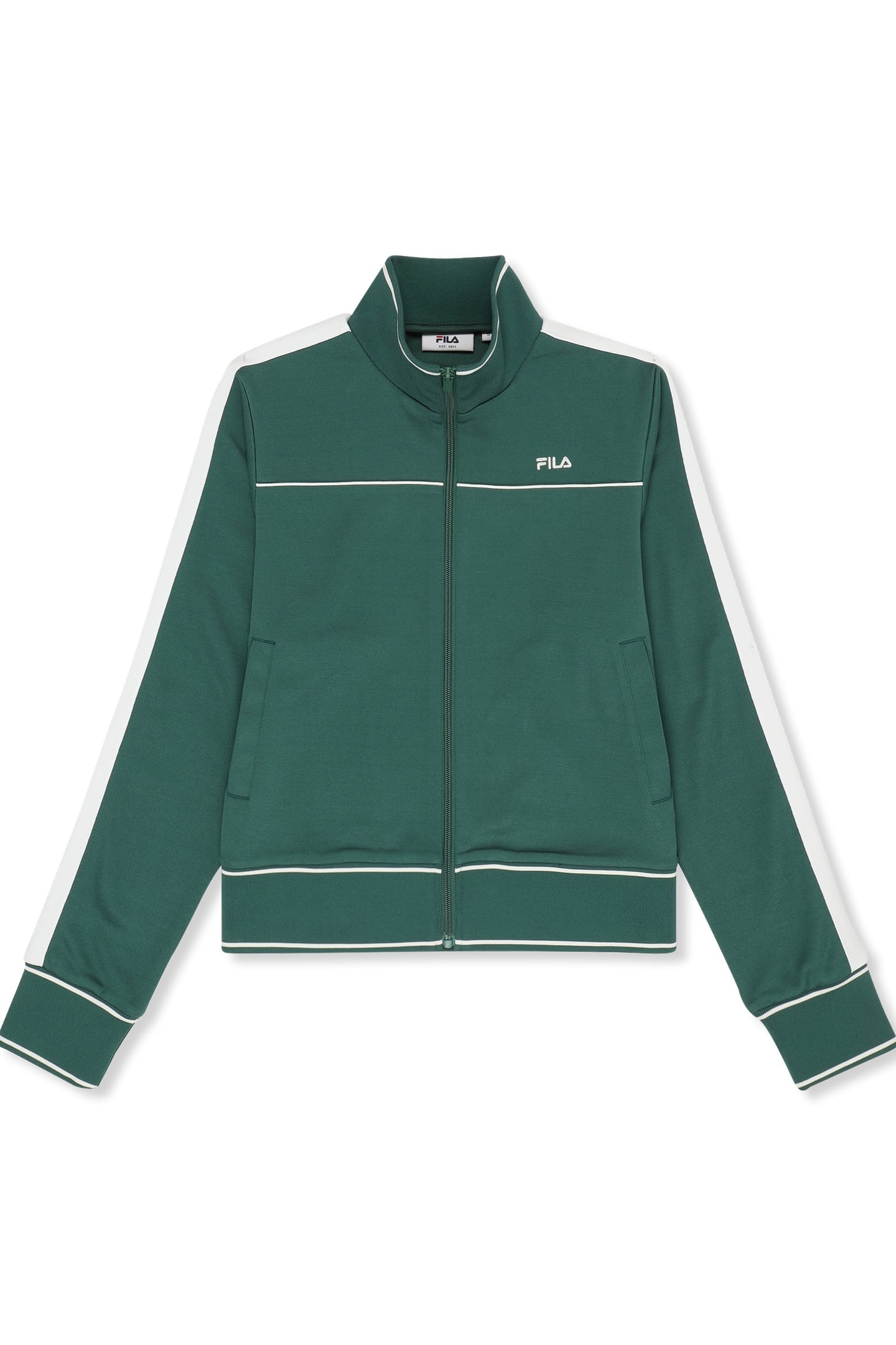 MICHI REGULAR CROPPED TAPED TRACK JACKET POSY GREEN 4