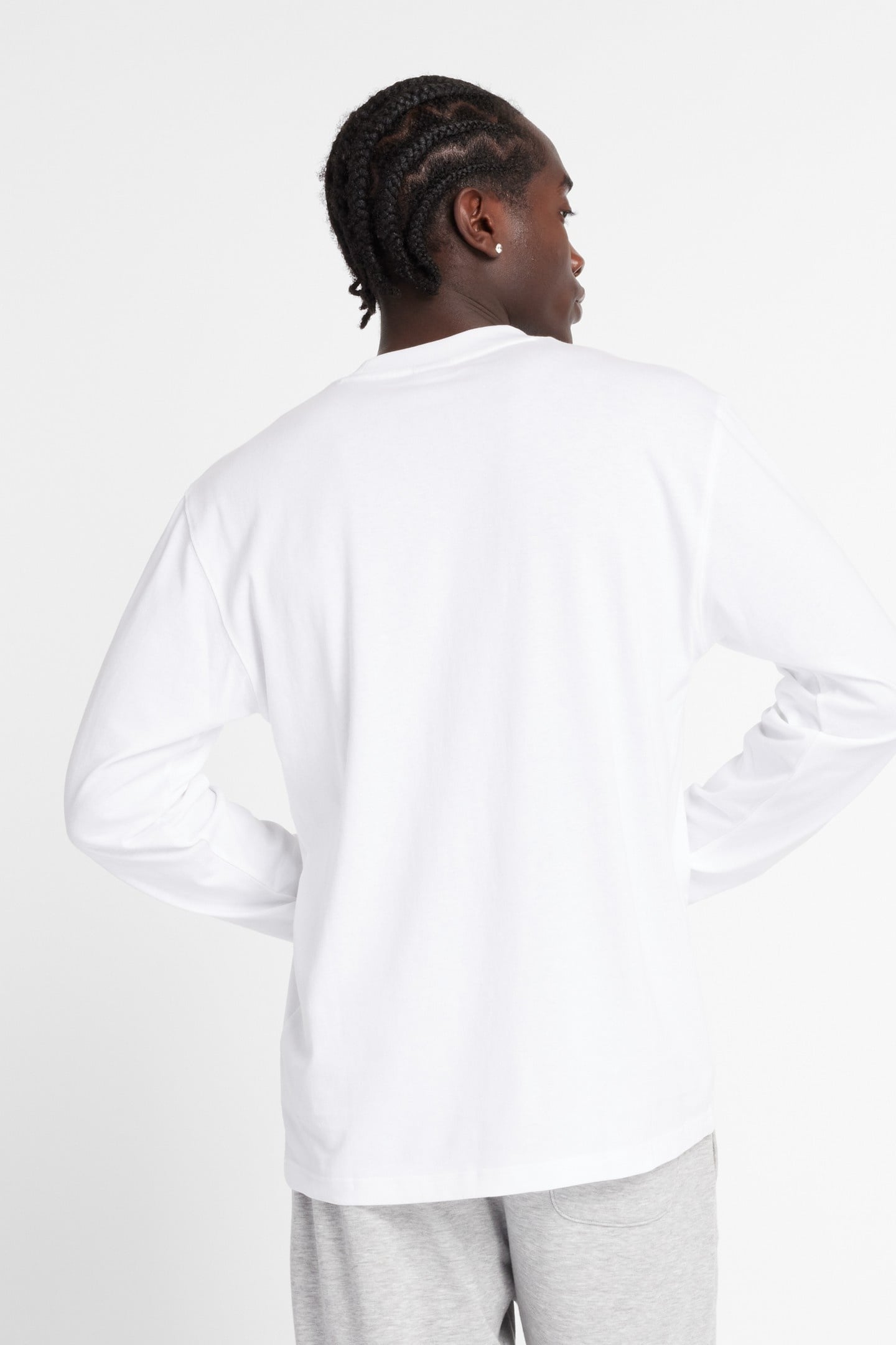 ATHLETICS COTTON LONG SLEEVE WHITE 3