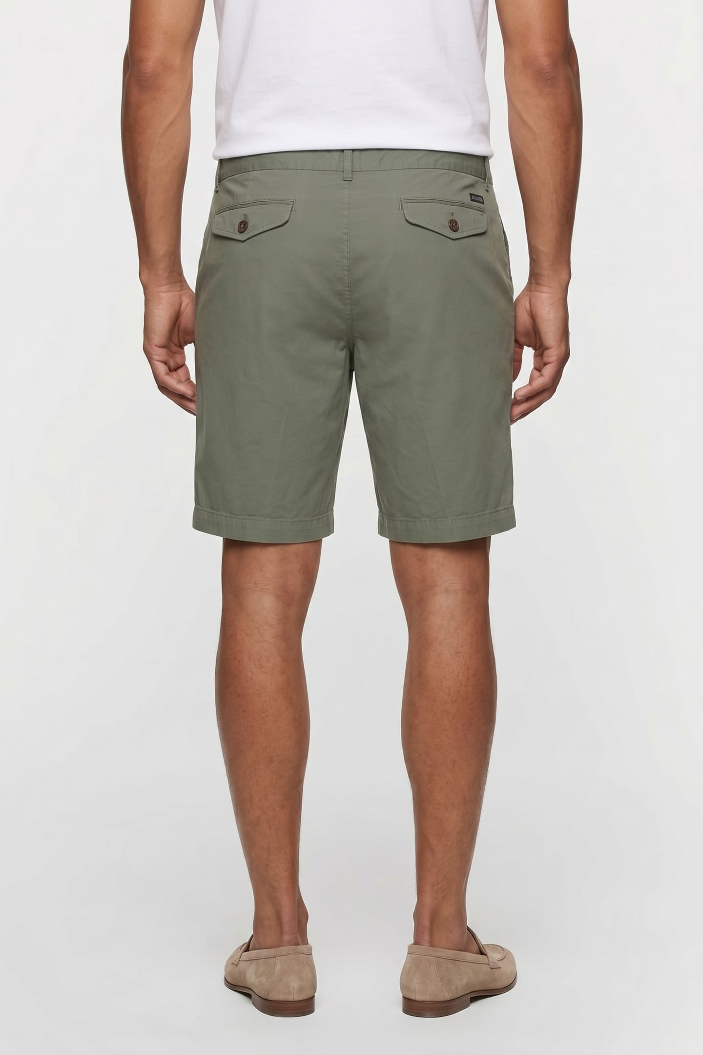 BERMUDA CLASSIC COTTON MILITARY GREEN 2