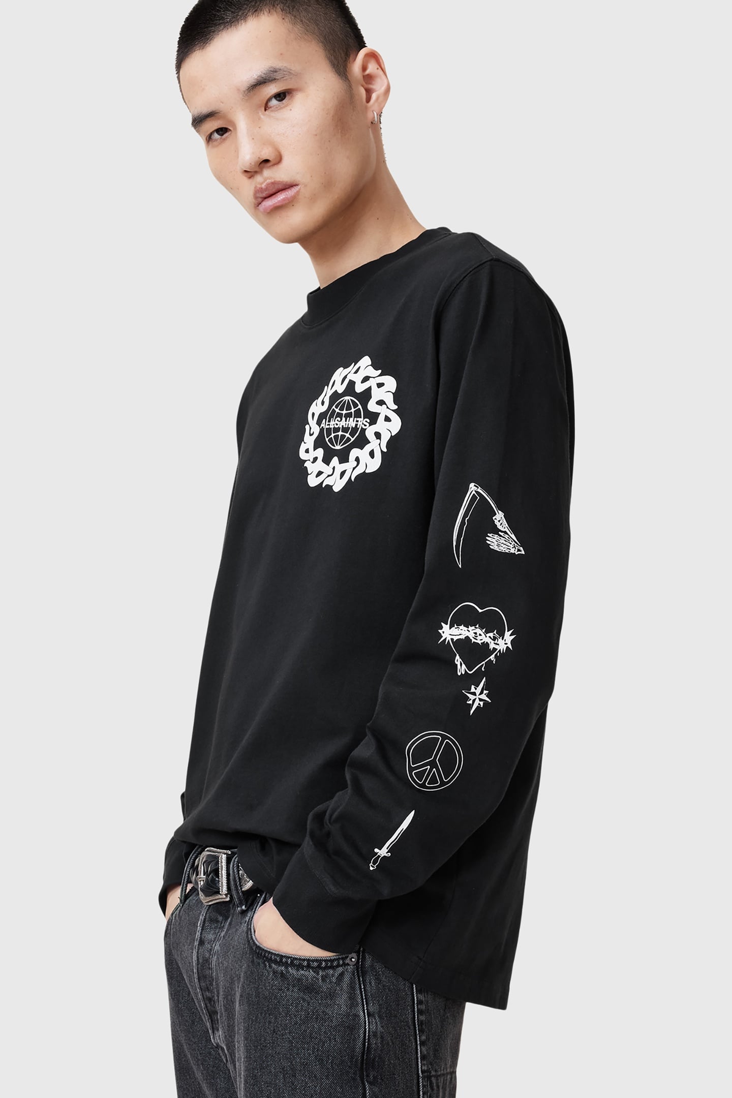 ORBITAL LS CREW WASHED BLACK 3