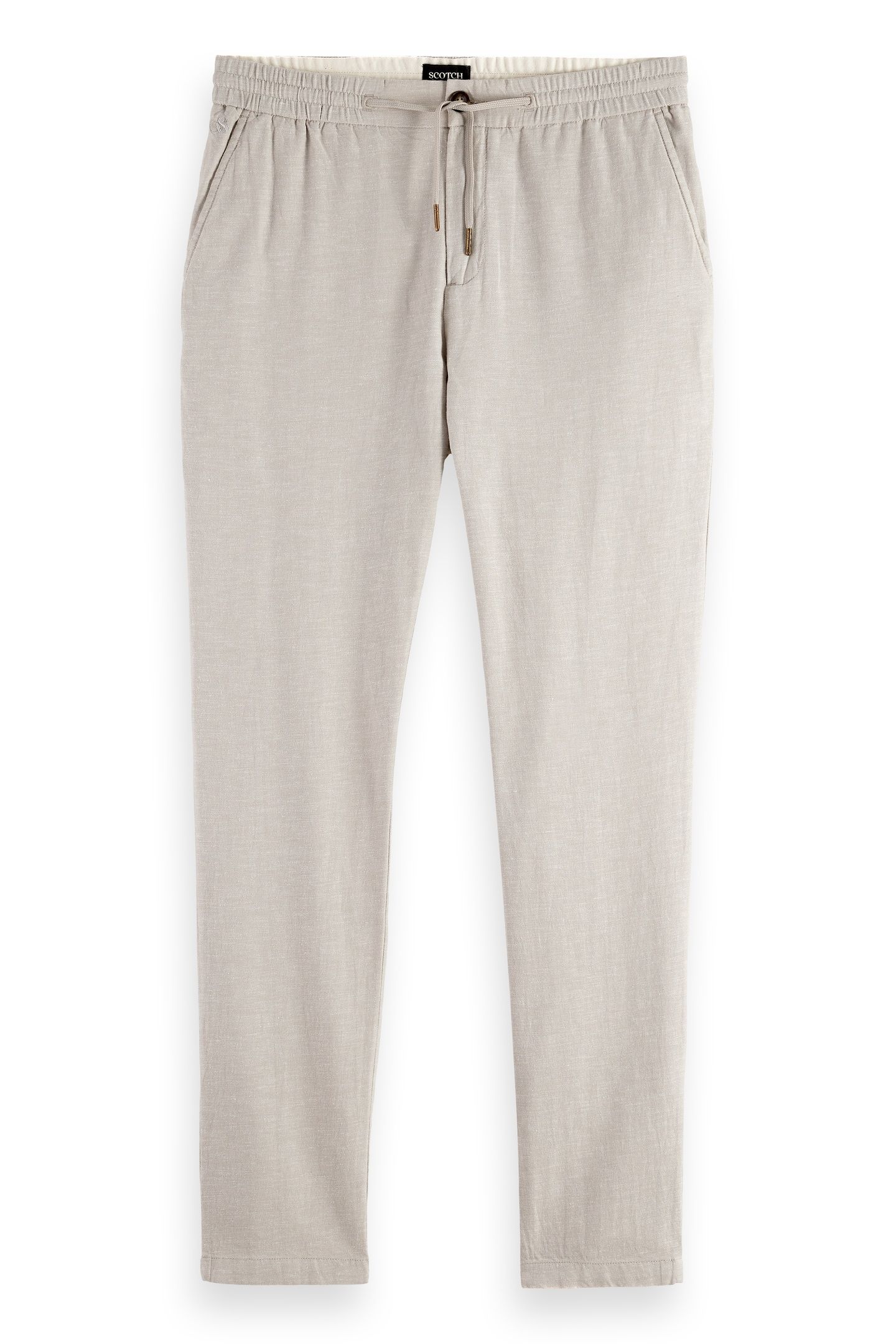 SEASONAL CORE - WARREN COTTON-LINEN TWILL JOGGER HIGHWAY GRE 4