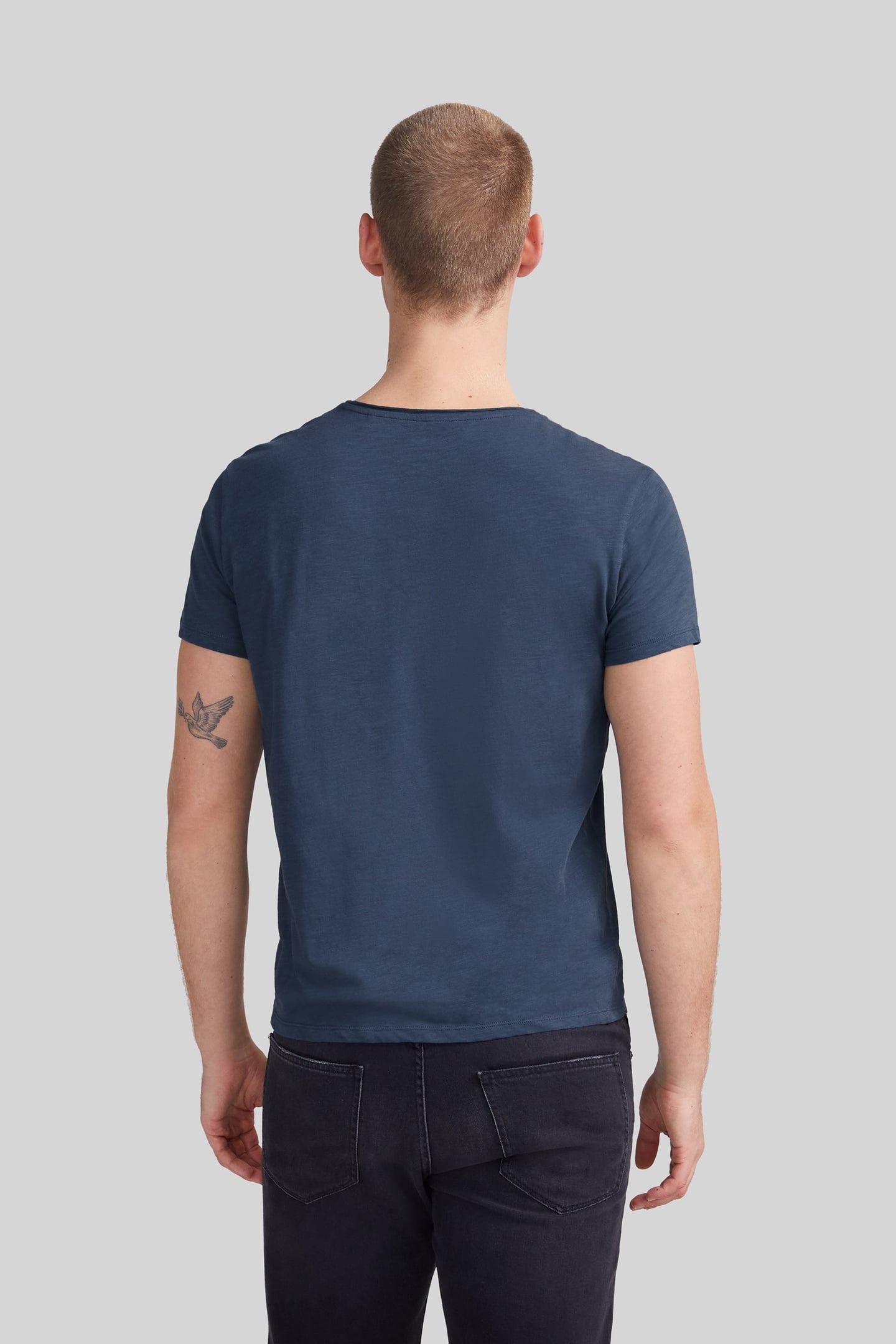 PETROL ORGANIC COTTON ESSENTIAL ROUND-NECK T-SHIRT 2
