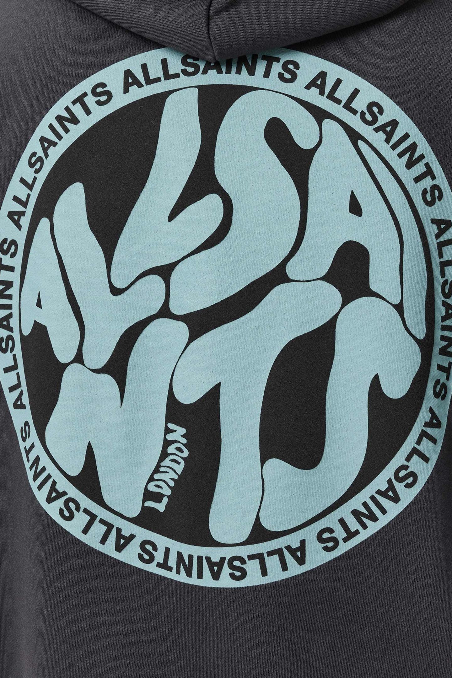 DISTORTION OTH HOODY WASHED BLACK/BLUE 6