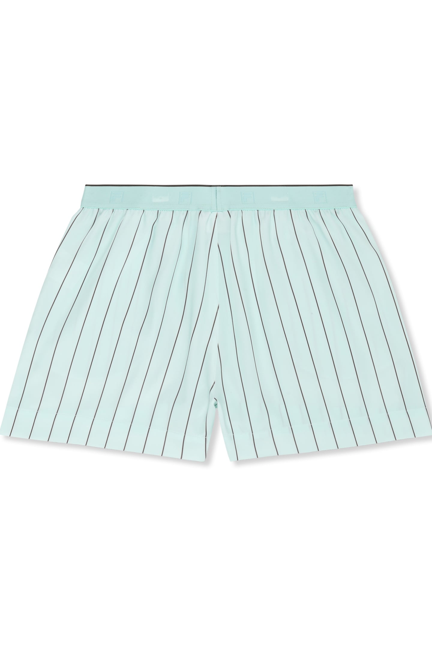 FIESOLE REGULAR PINSTRIPED SATIN SHORTS SOOTHING SEA / BRACK 4