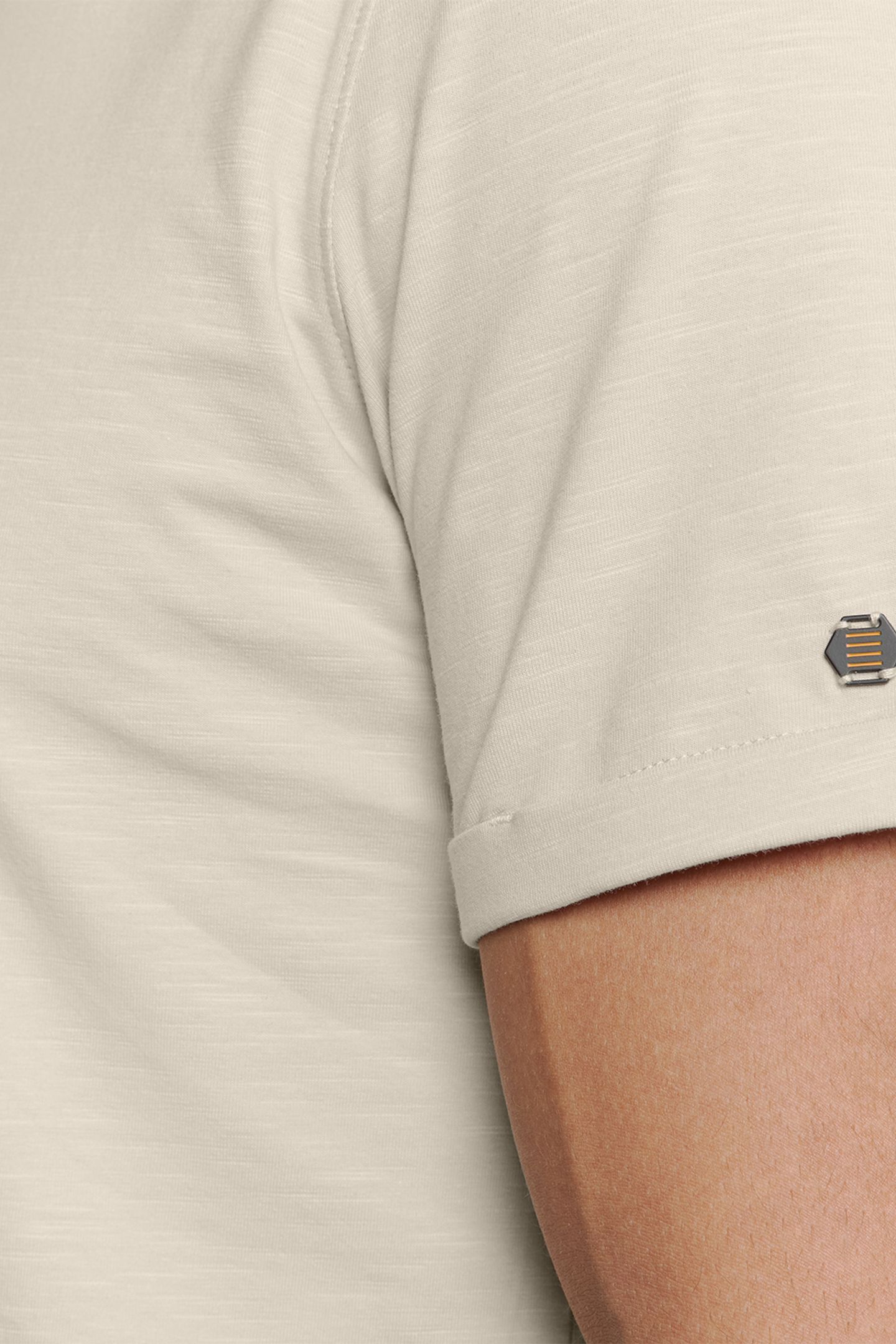 SHIRT SHORT SLEEVE SLUB JERSEY STRETCH CEMENT 7