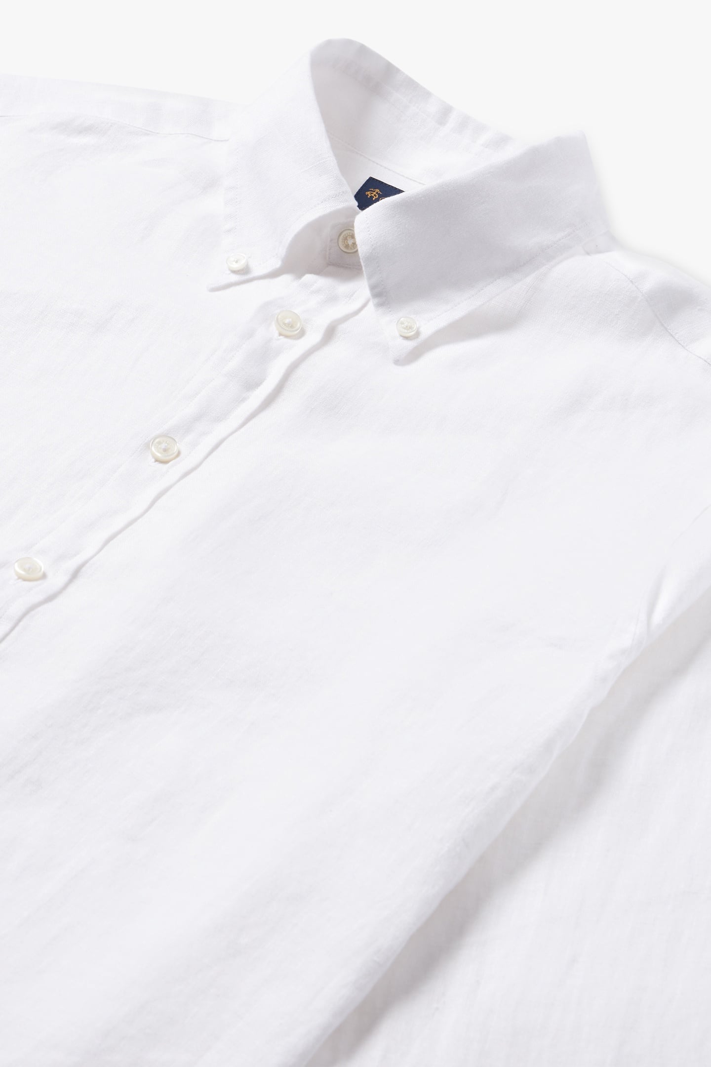 BUTTON DOWN SHIRT LINEN WHITE 4