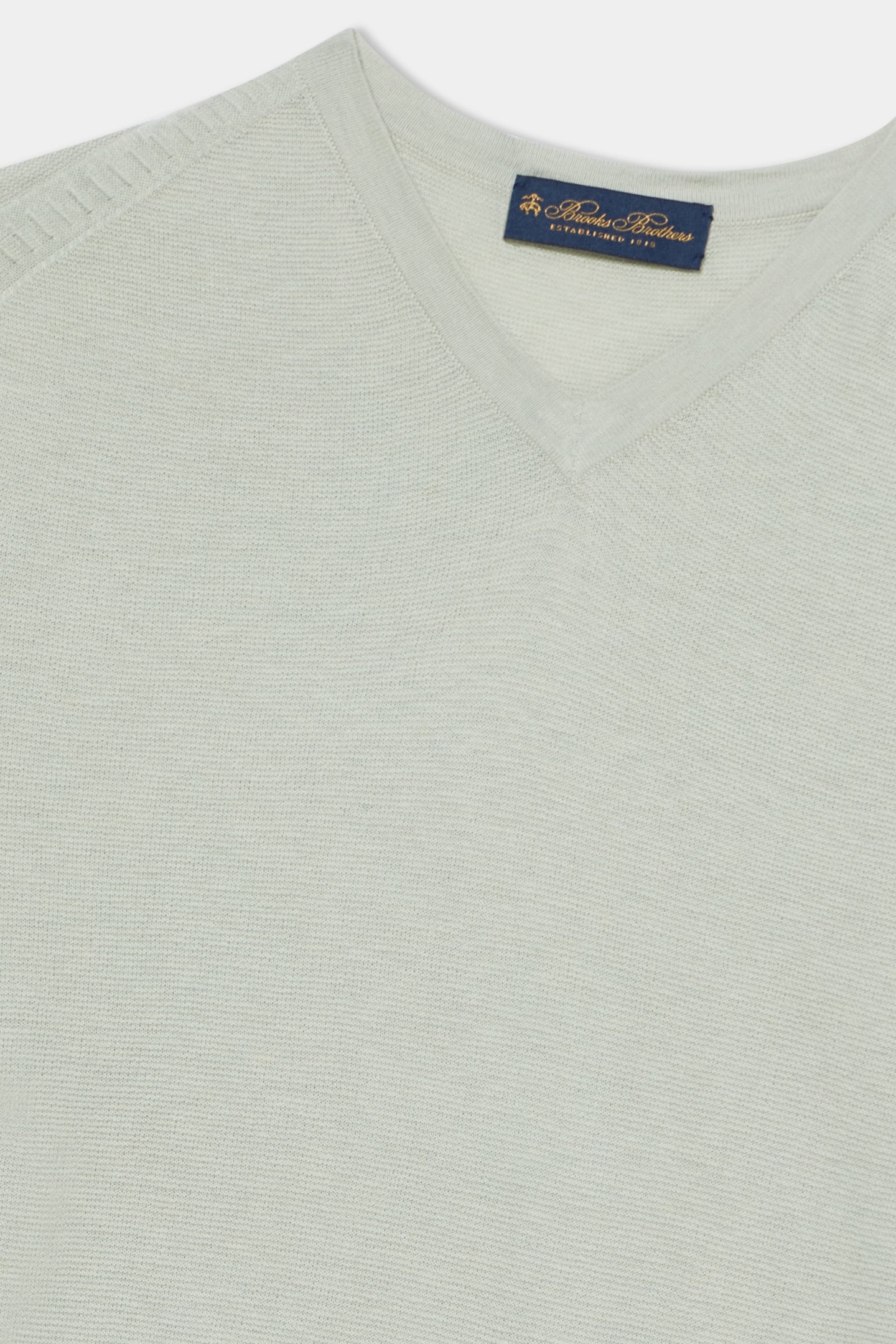 V-NECK ORGANIC COTTON TEAL 4