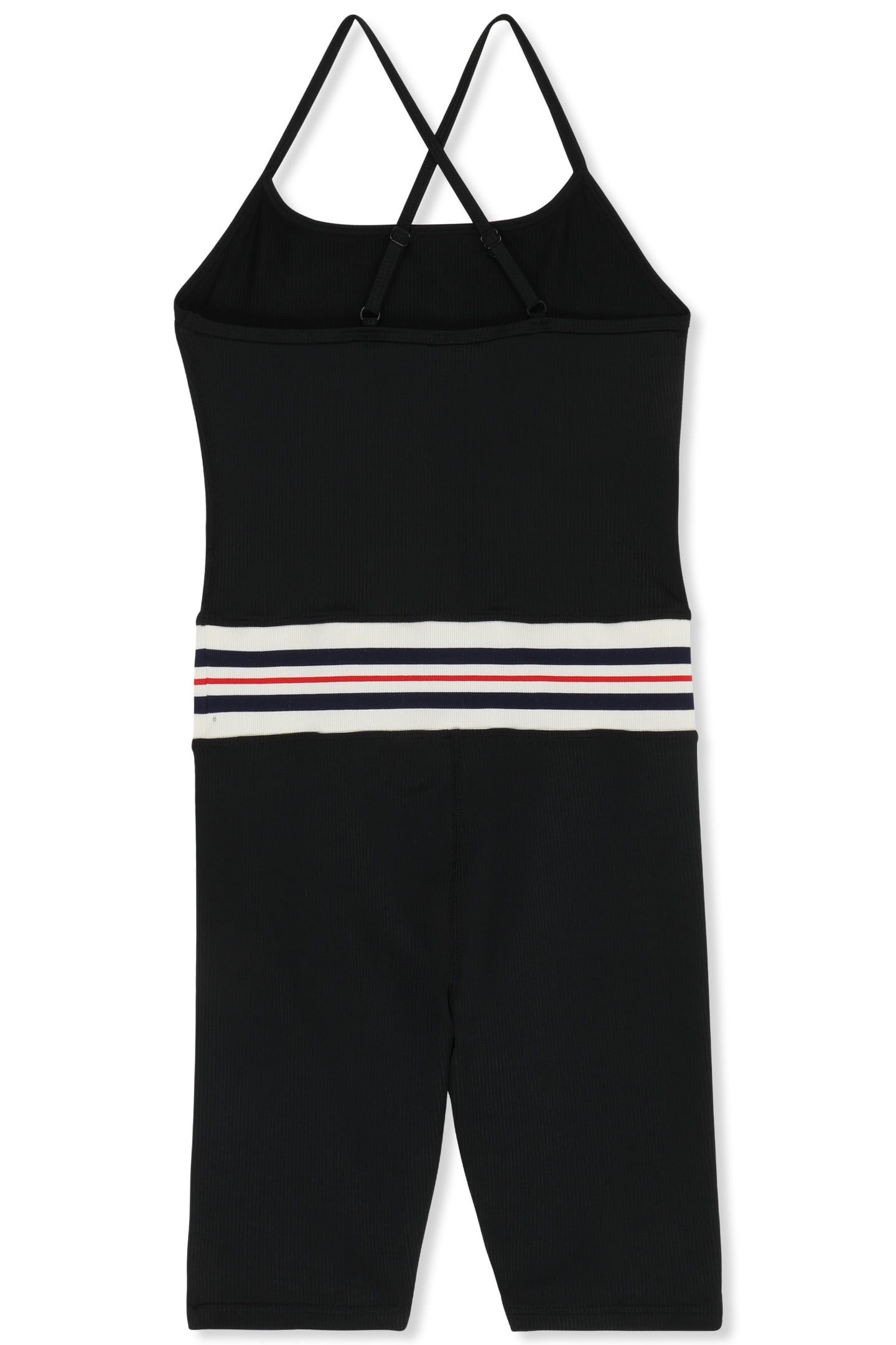 BIENTINA SHORT HERITAGE TAPE ACTIVE JUMPSUIT BLACK 6