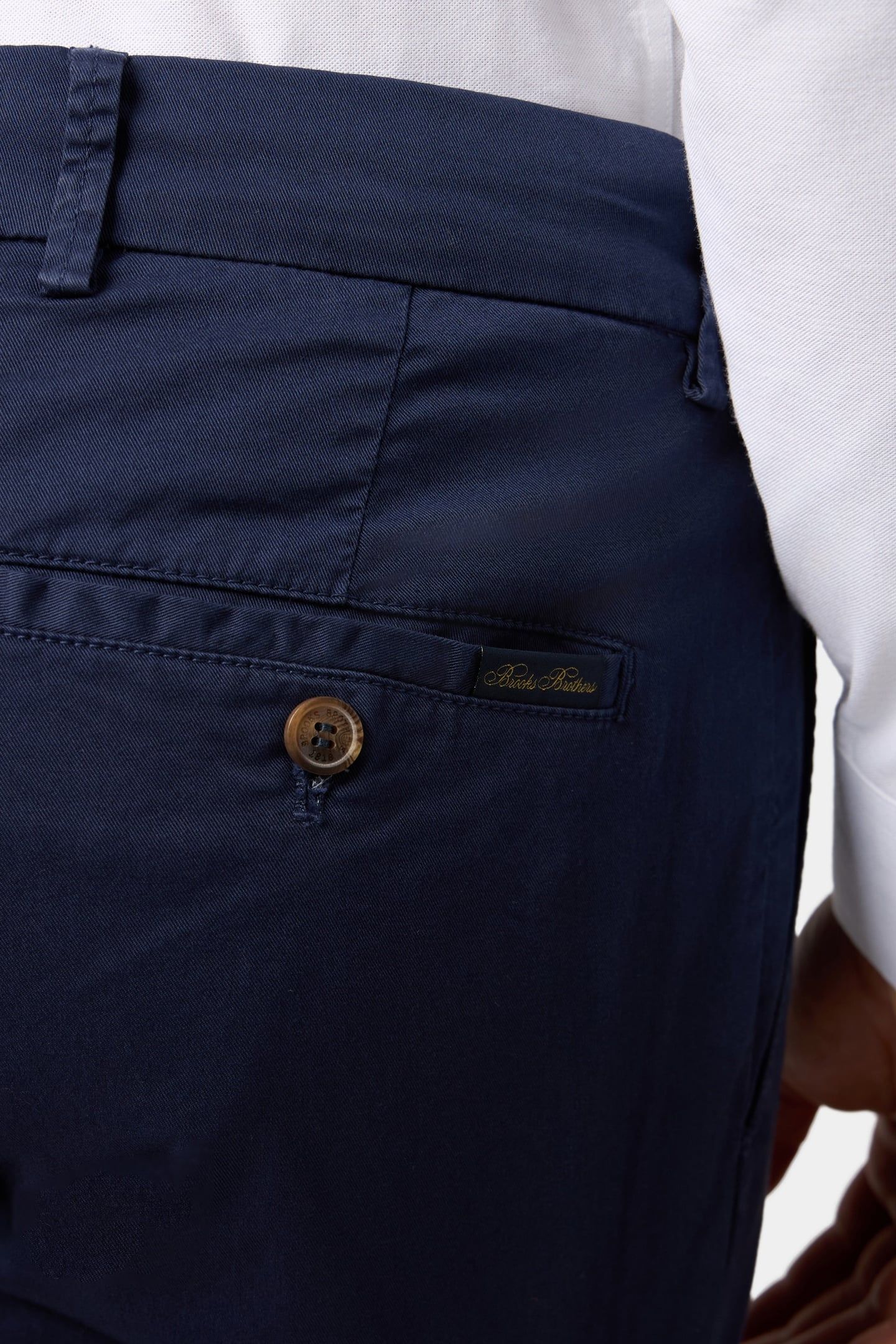 REGULAR FIT STRETCH COTTON GABARDINE CHINO BLUE 5
