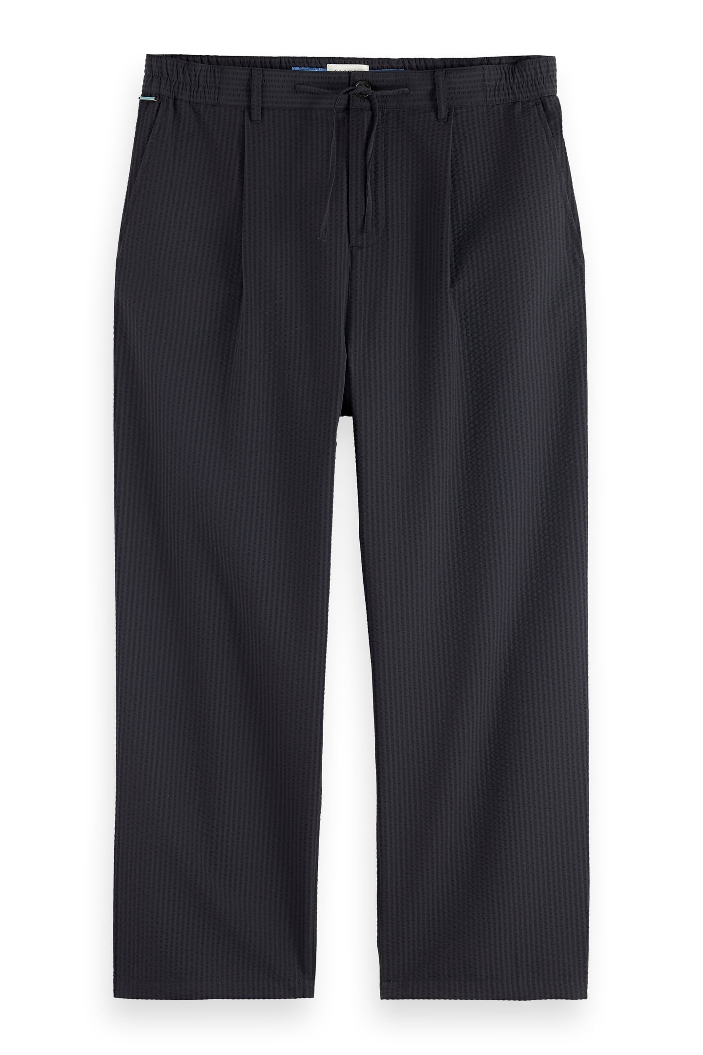 PLEATED RELAXED STRAIGHT COTTON-BLEND SEERSUCKER JOGGER WASH 4