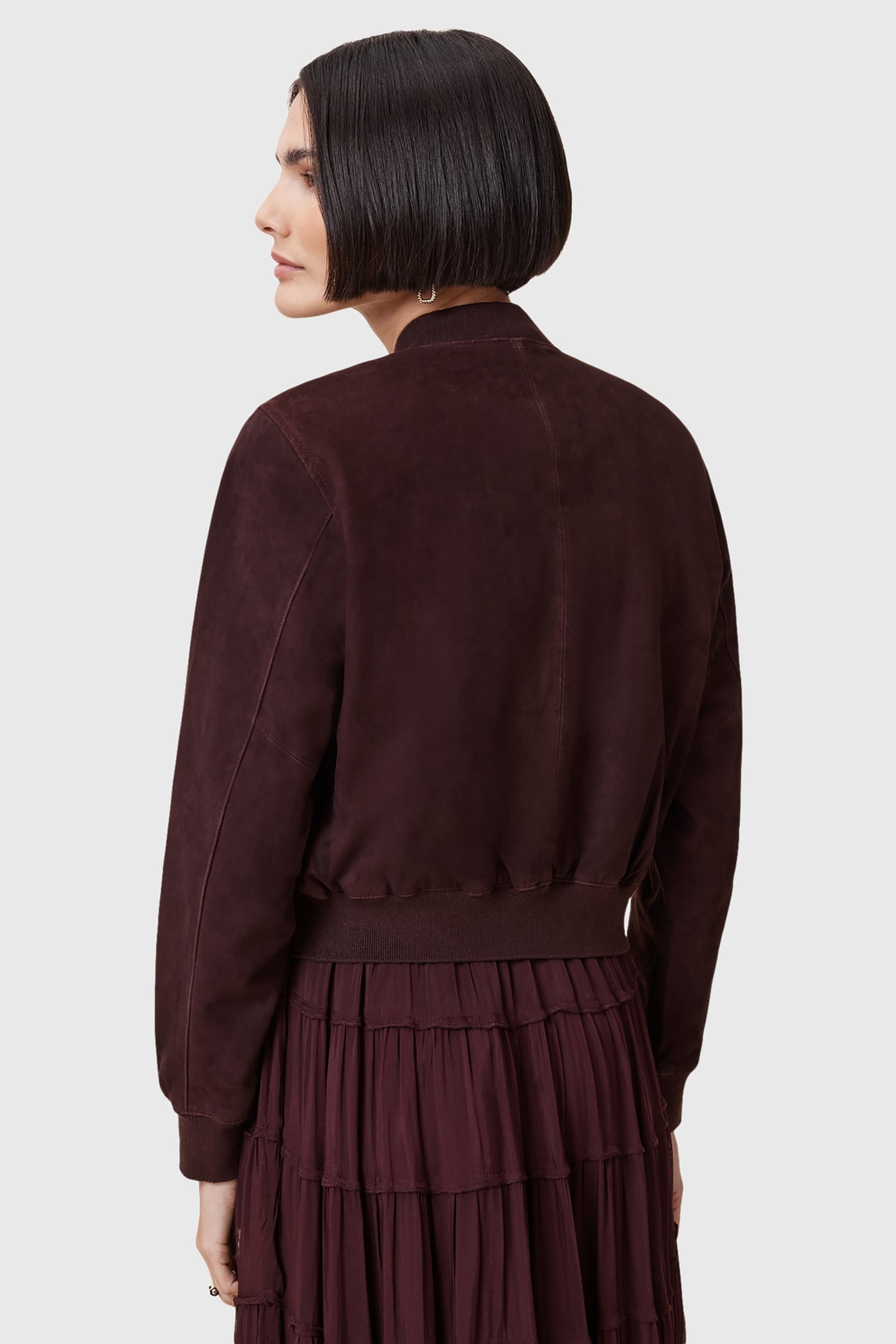 ORTEN SUEDE BOMBER OXBLOOD RED 5