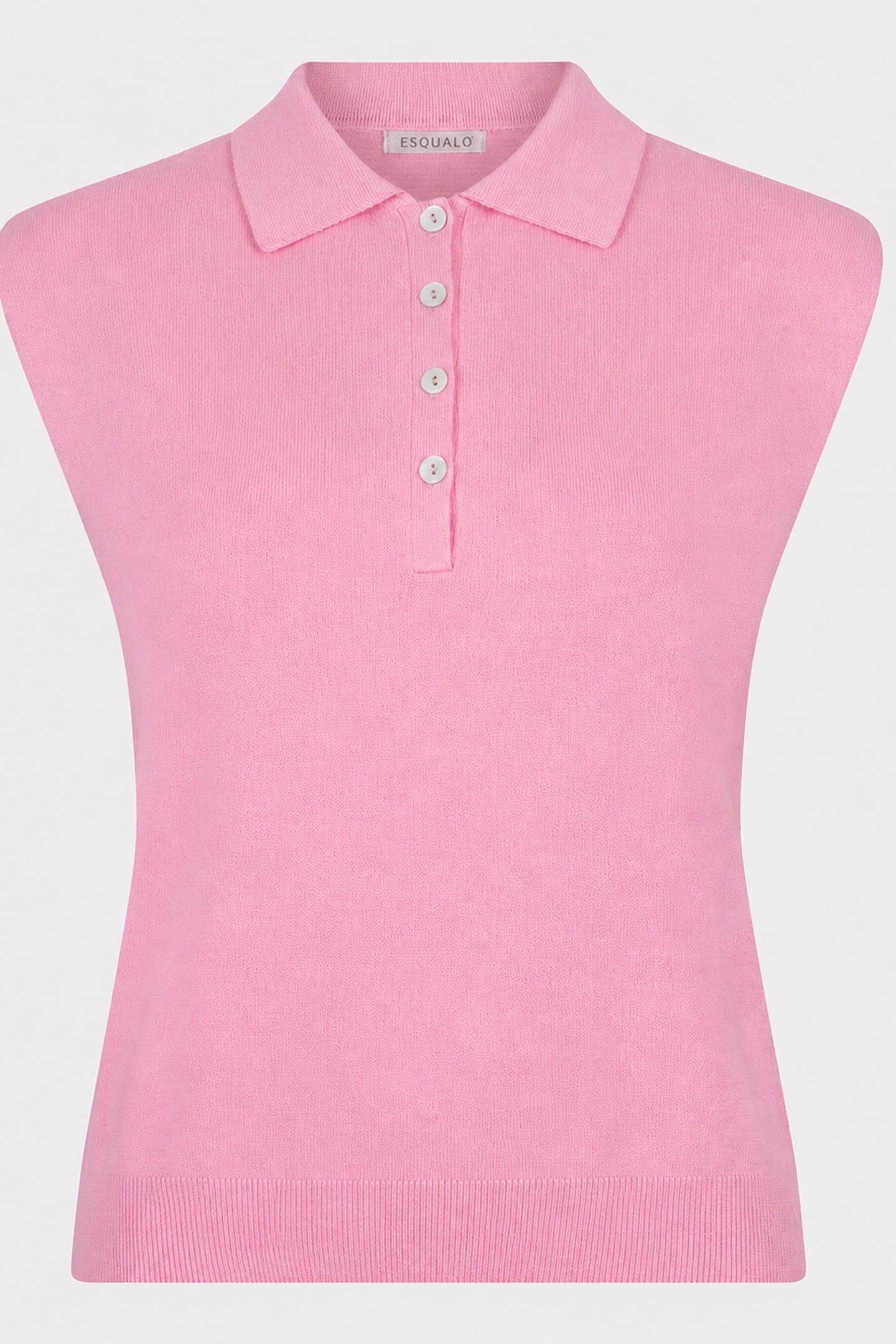 TOP POLO SLV/LSS BASIC KNIT ROSE 3