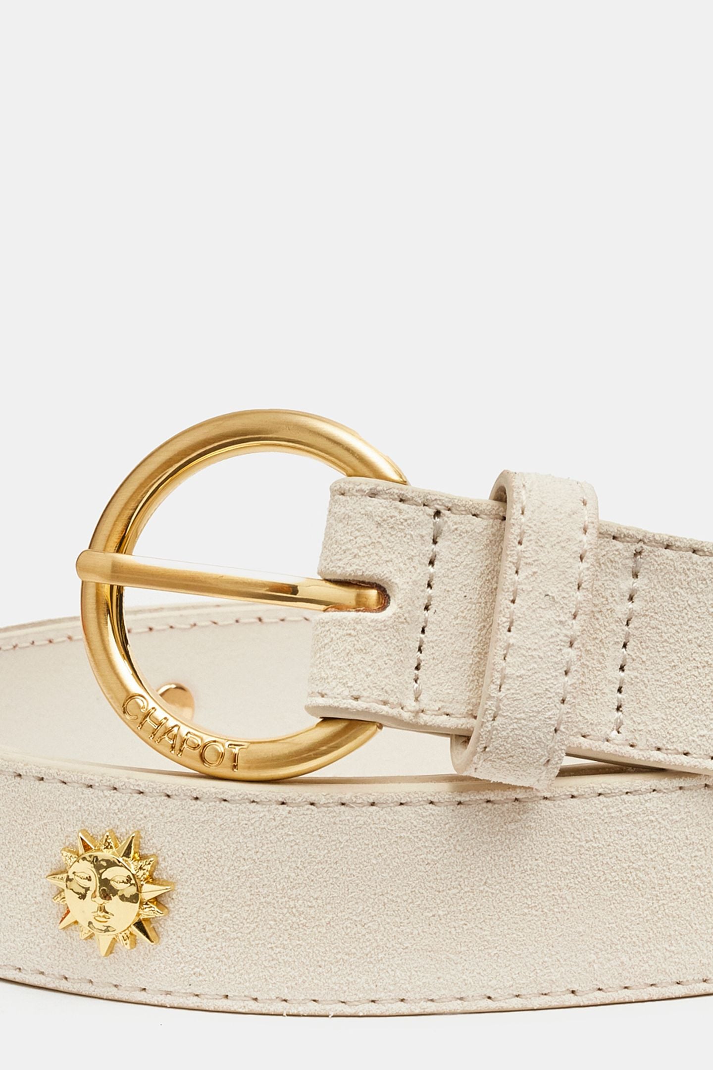 STUDDED SUN BELT COSY WHITE 3