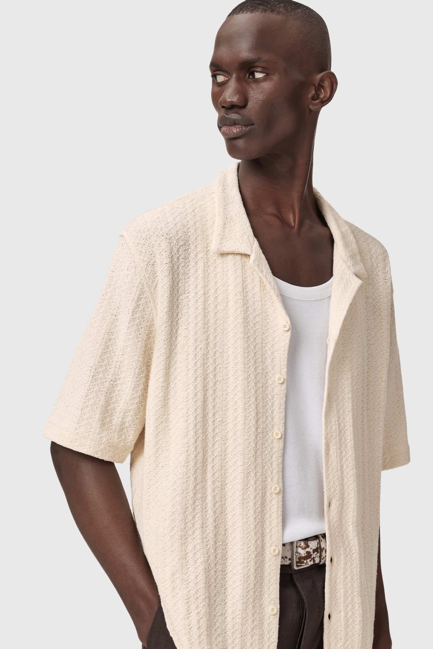 TRACE SS SHIRT COTTAGE WHITE 3