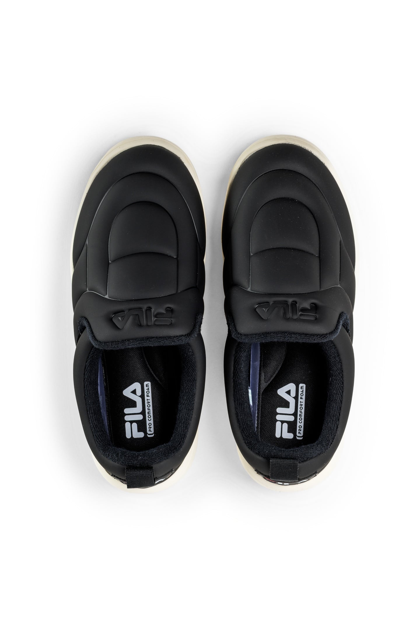SUPERBUBBLE SLIPON WMN BLACK-ANTIQUE WHITE 5