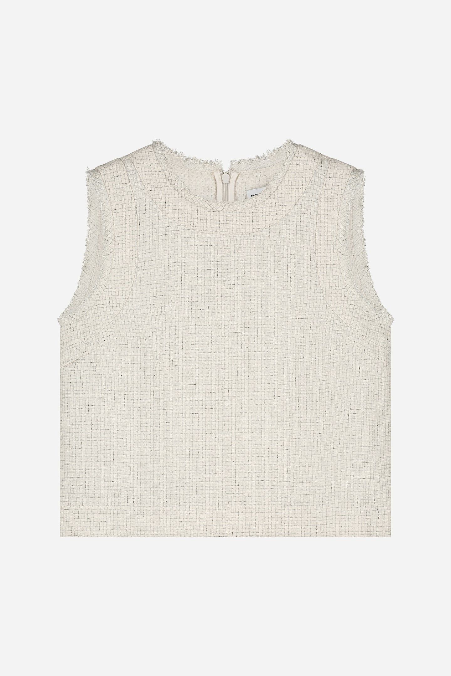 NOUS SOMMES LABELS – PATTIE TWEED TOP WHITE 4