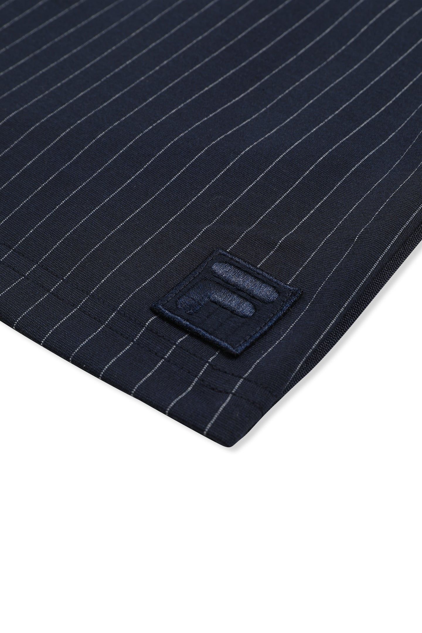 LUCCA REGULAR PINSTRIPED SHORTS BLACK IRIS / EGRET STRIPED 7