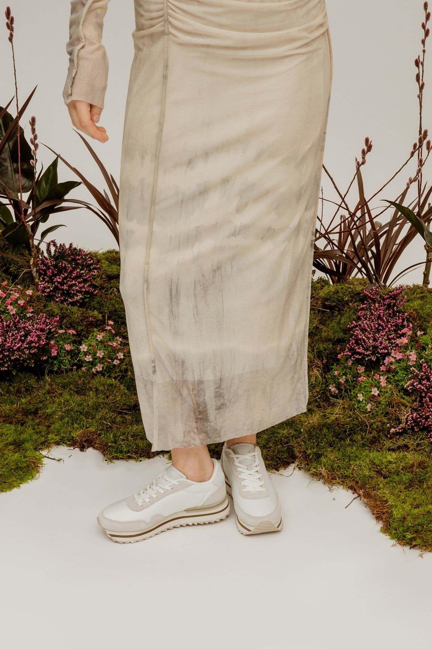 NORA III LEATHER PLATEAU BLANC DE 7
