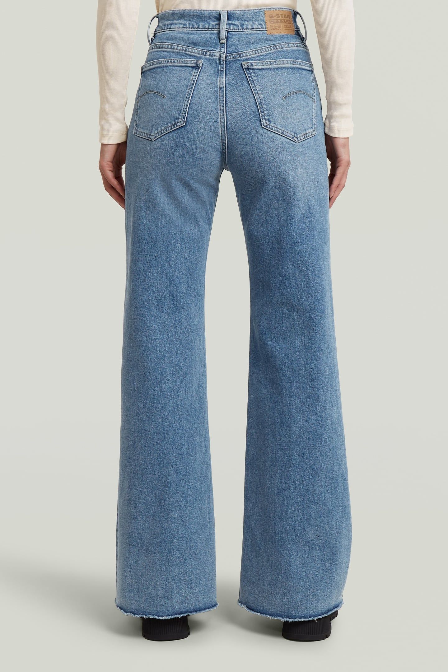 DECK ULTRA HIGH WIDE LEG JEANS MEDIUM BLUE 2