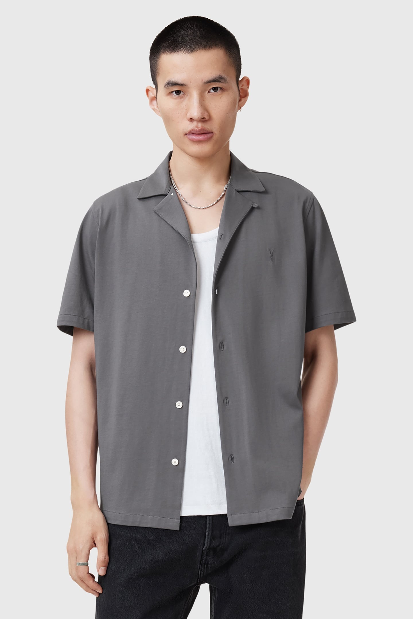 HUDSON SS SHIRT IRON GREY 2