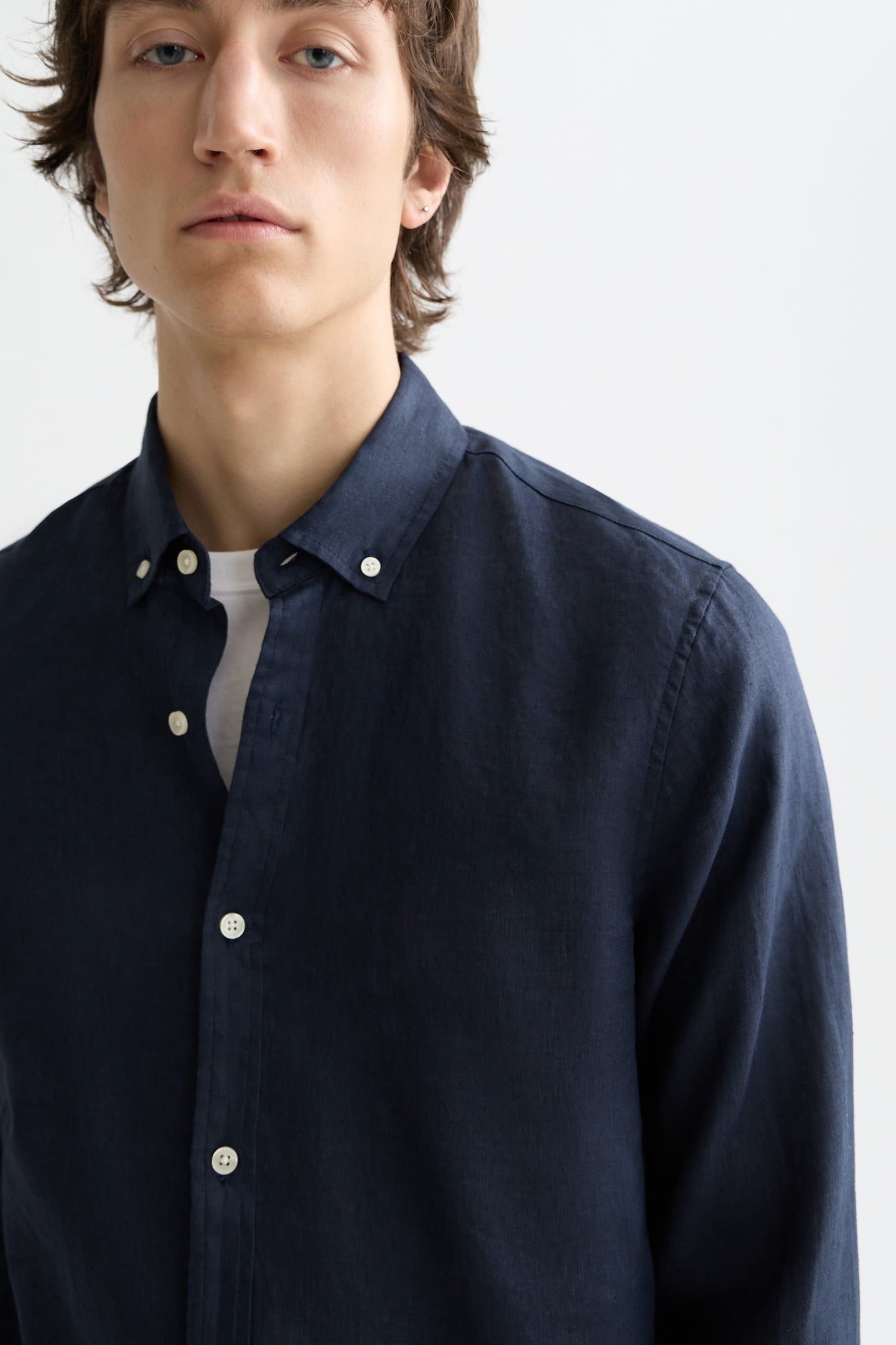 NOS LINEN REGULAR-FIT SHIRT NIGHT 6