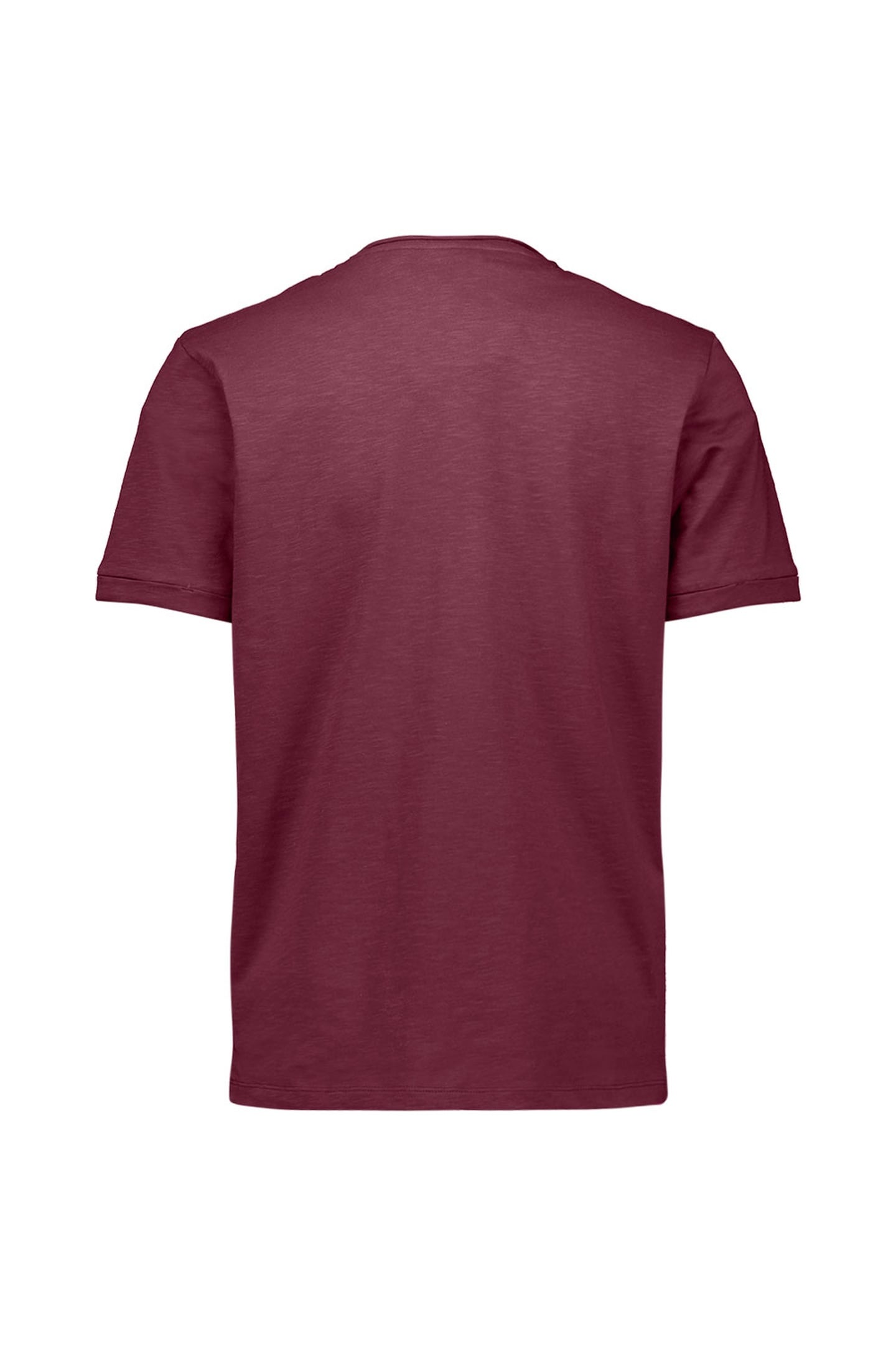 T-SHIRT CREWNECK SLUB DARK WINE 2