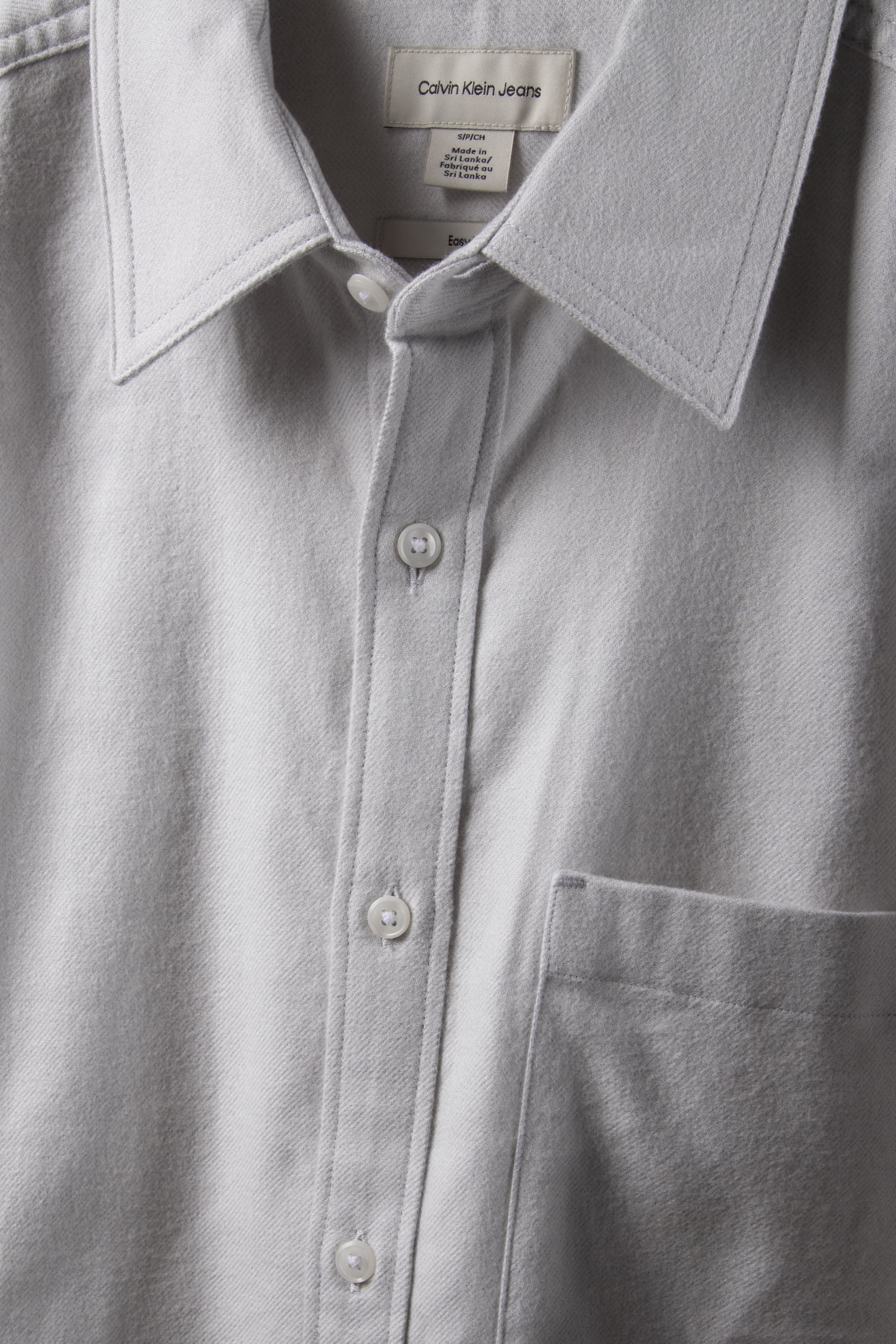 LS MELANGE FLANNEL SHIRT HARBOR MIST 4