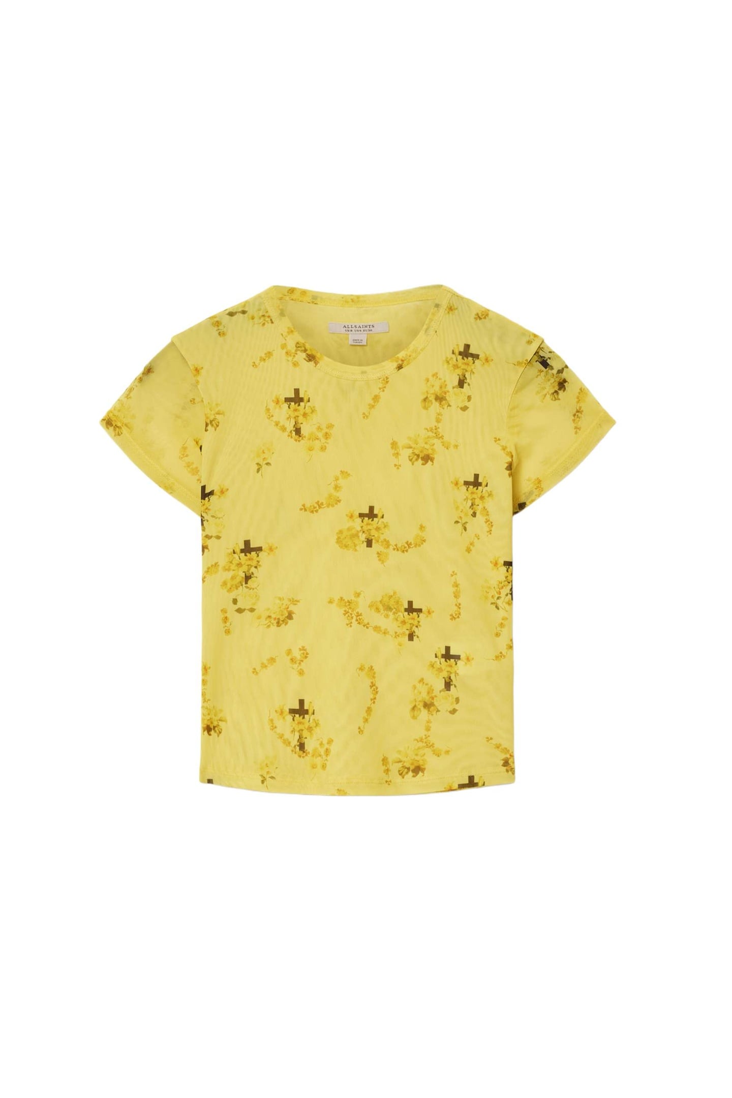 ELLIE MESH TEE EMPOLI YELLOW 5