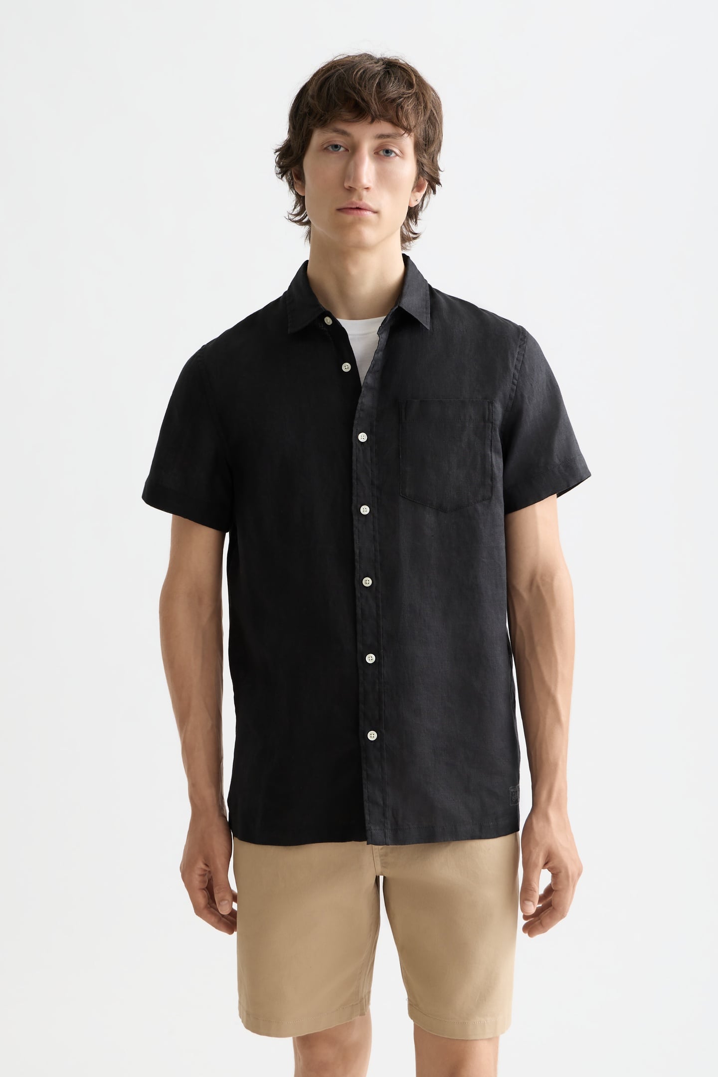 CORE LINEN SHIRT BLACK 2
