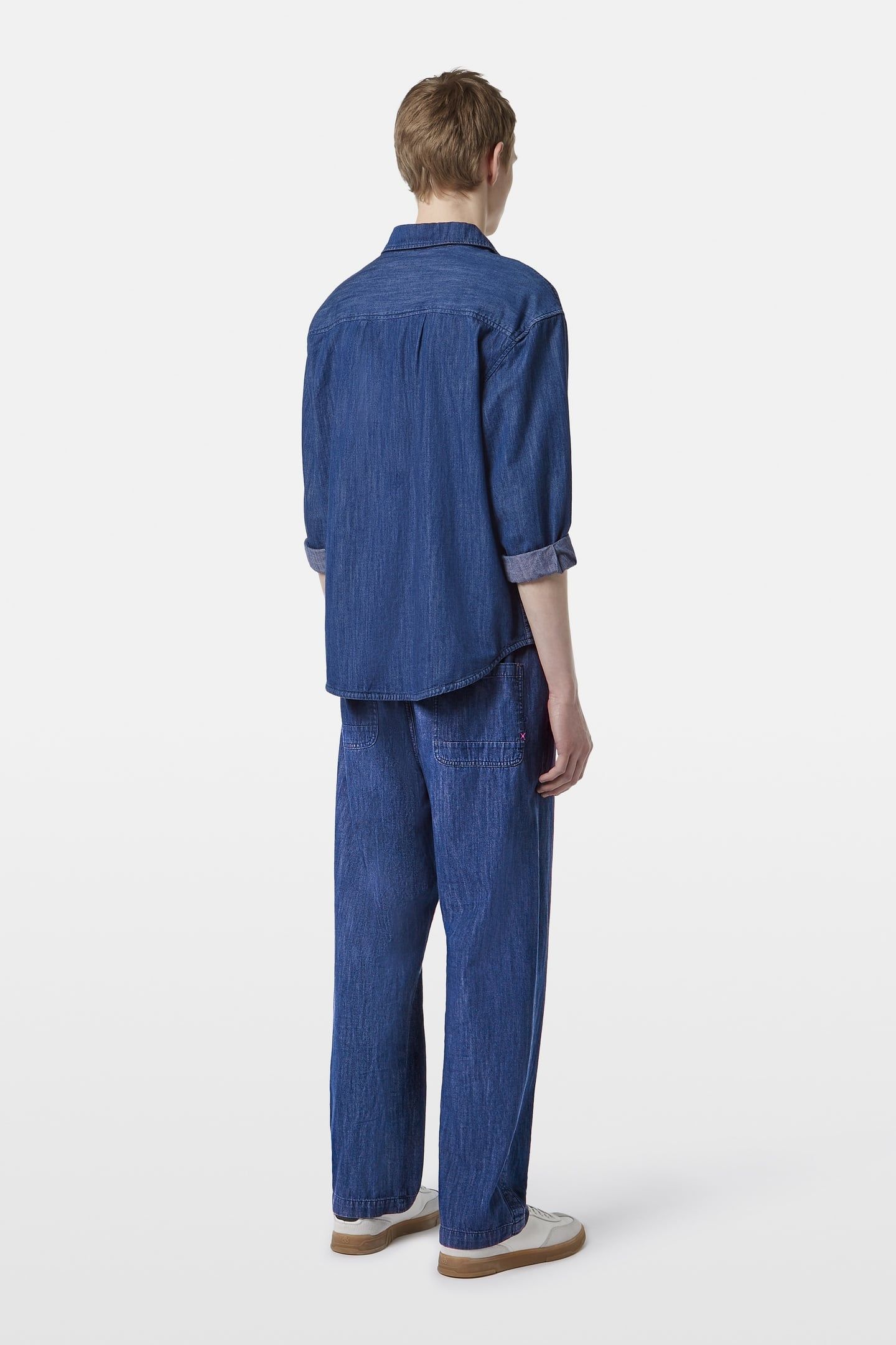 POPOVER WORKWEAR SHIRT IN LIGHTWEIGHT DENIM QUALITY WASHED I 3