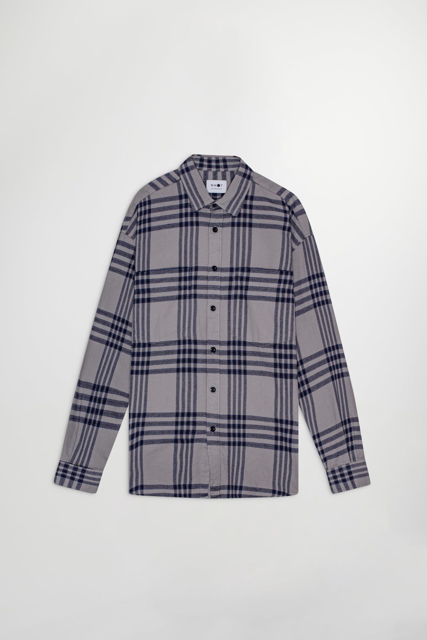 DEON WESTERN 5219 - LONG FIT SHIRT - GREY CHECK 3