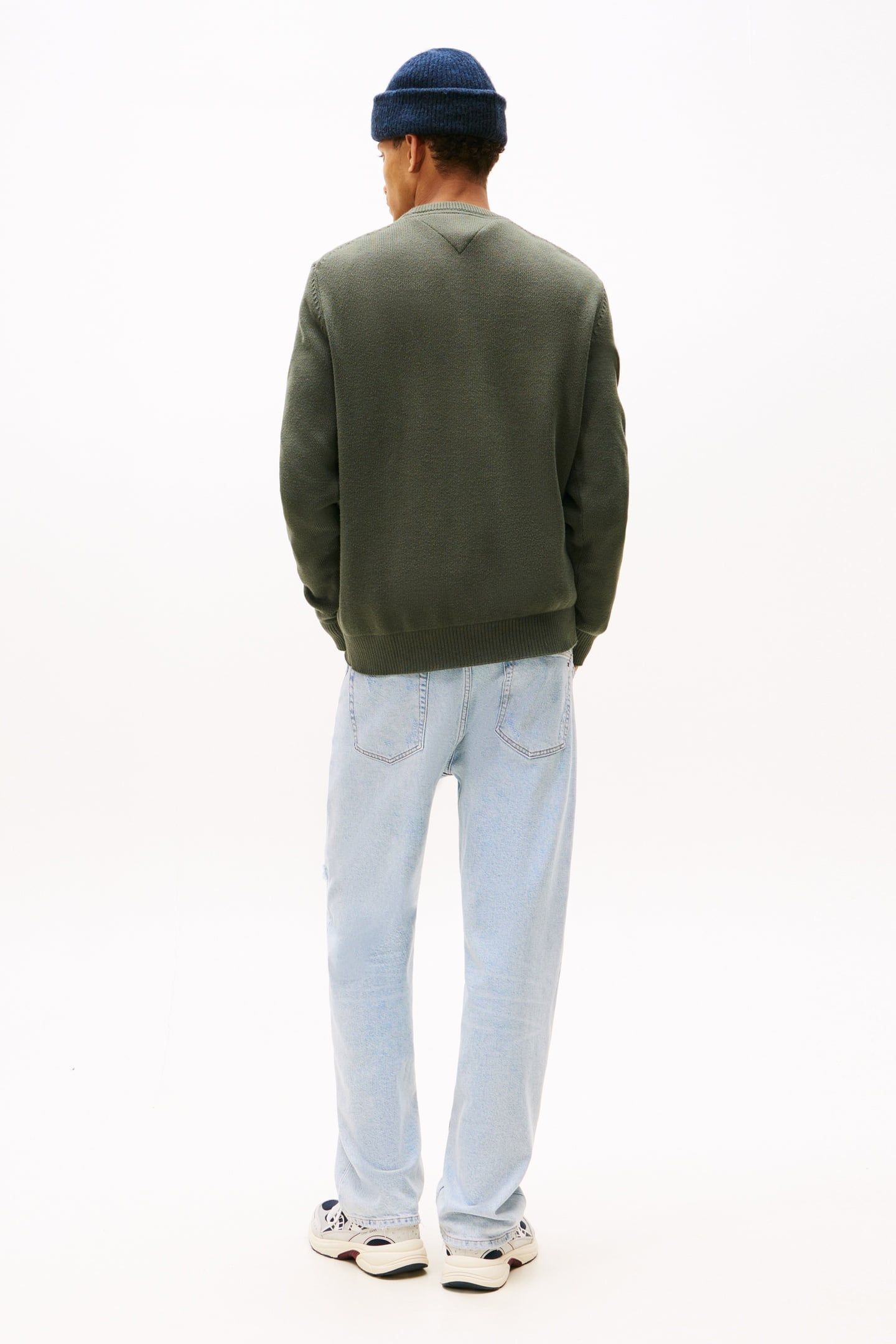 SLIM ESSENTIAL SWEATER PEWTER GREEN 2