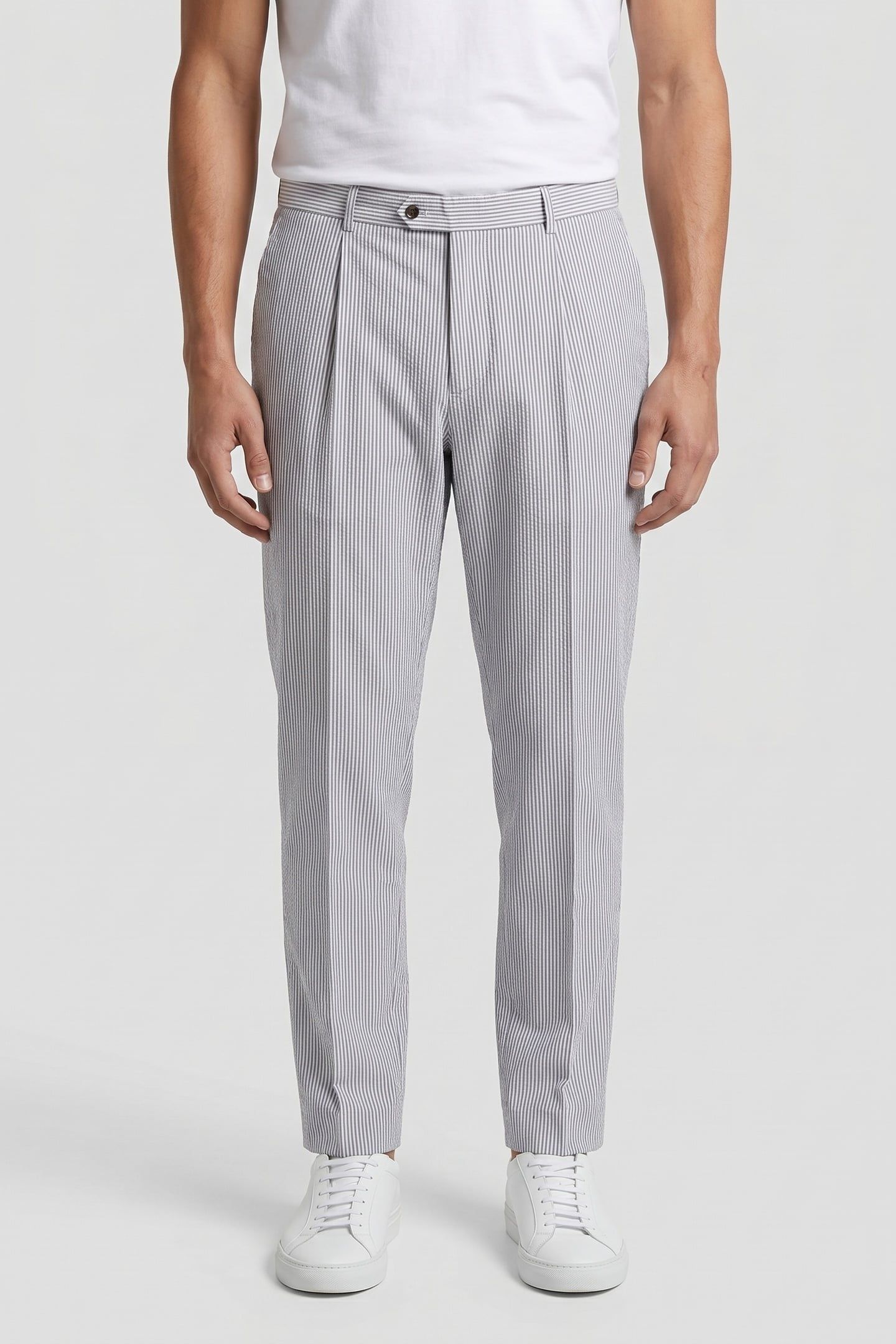 COTTON REGULAR TROUSERS GREY SSKR 1