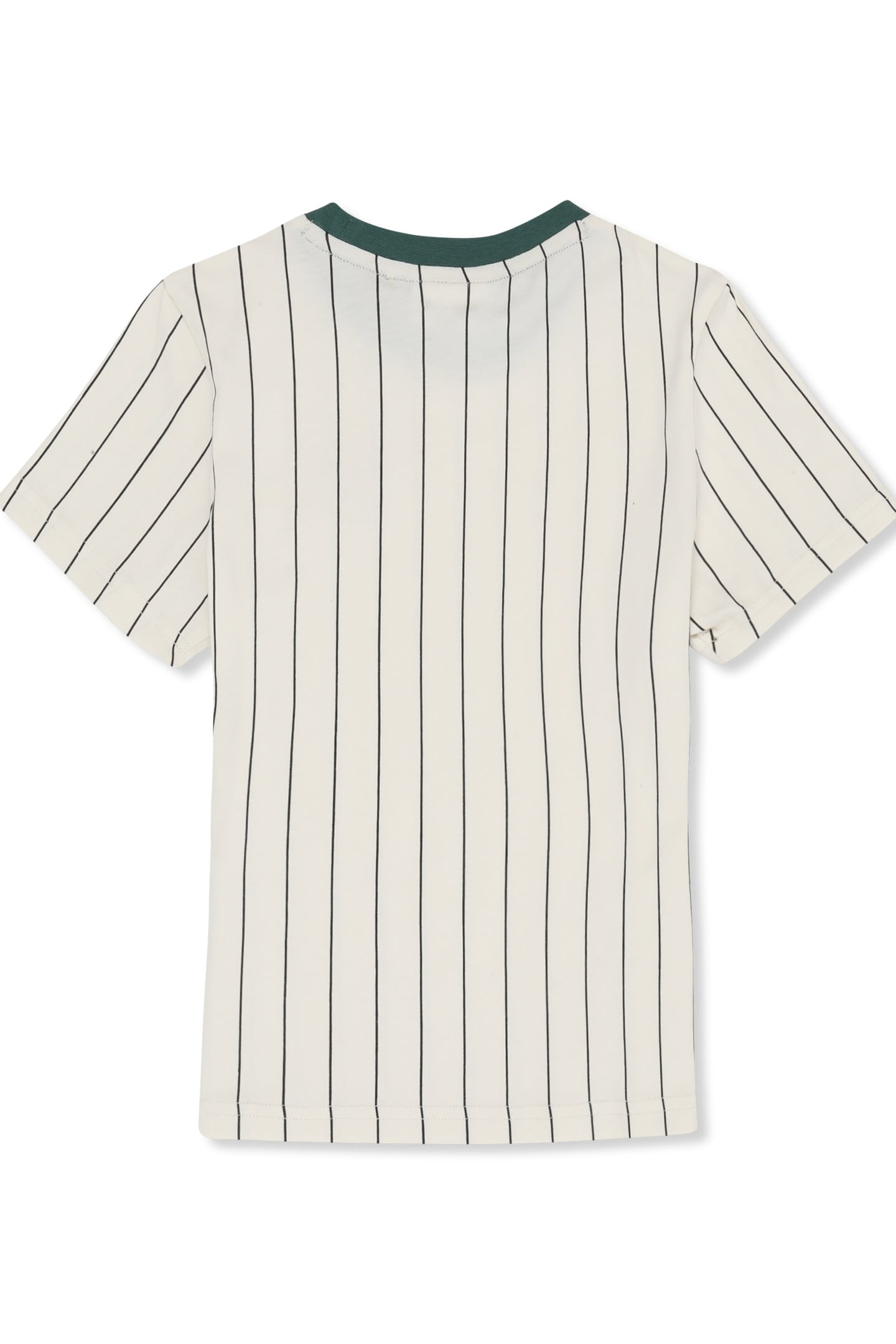 LUBACO REGULAR PINSTRIPED T-SHIRT EGRET / BLACK STRIPED (2/1 2