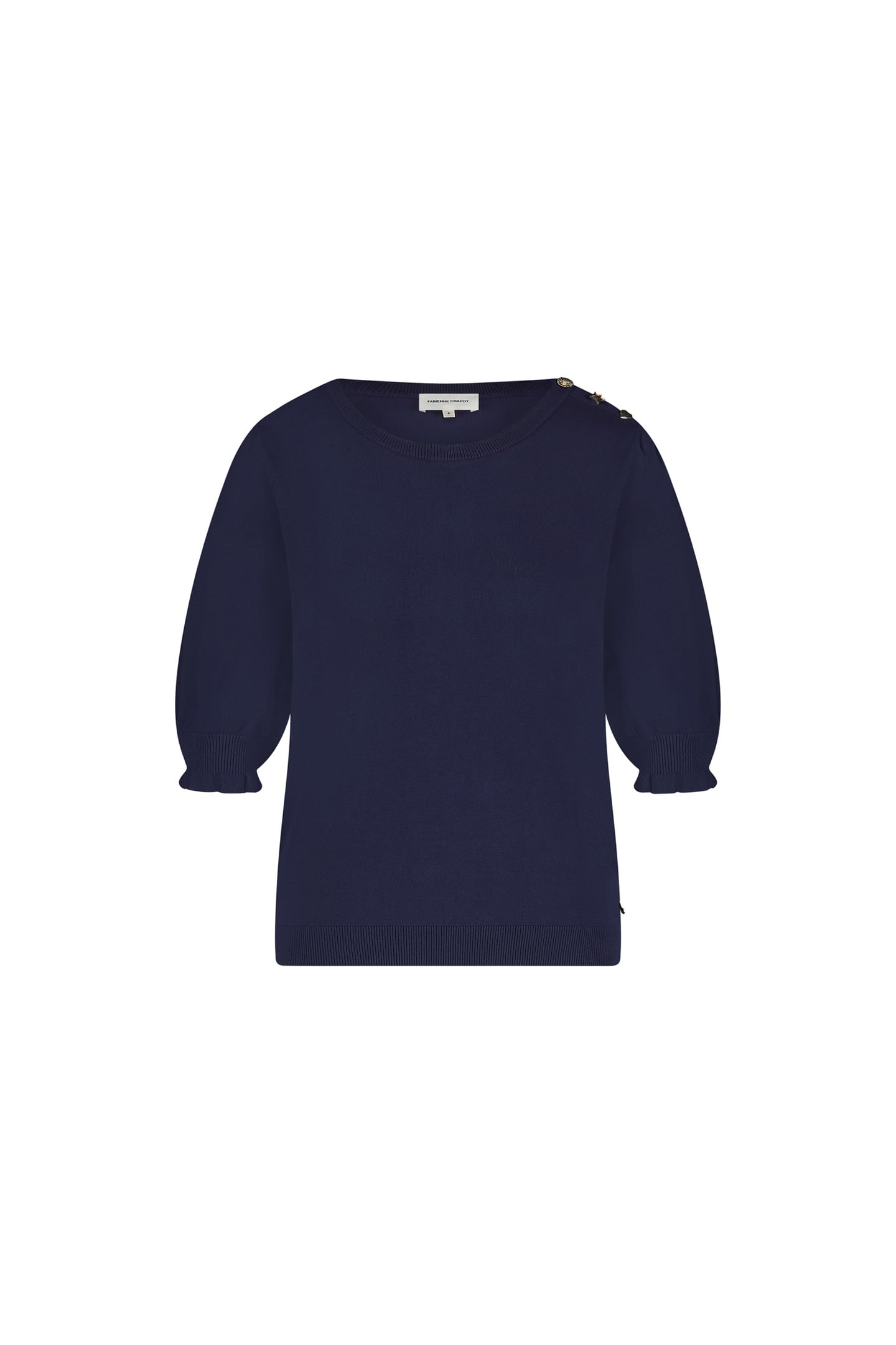 MOLLY SHORT SLEEVE PULLOVER AFTER MIDNIGHT BLUE 5