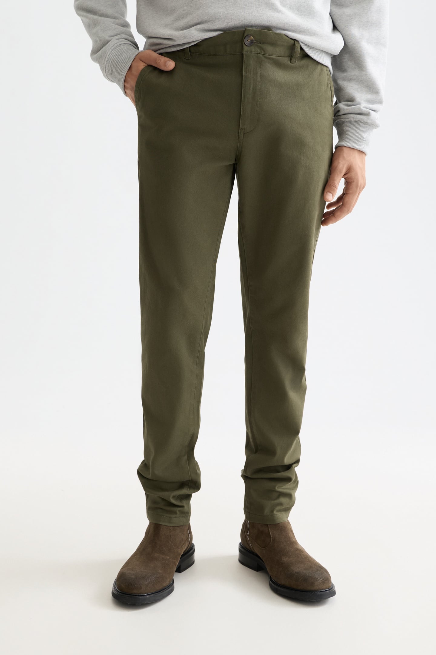 NOS MOTT COTTON-BLEND TWILL CHINO KHAKI 2