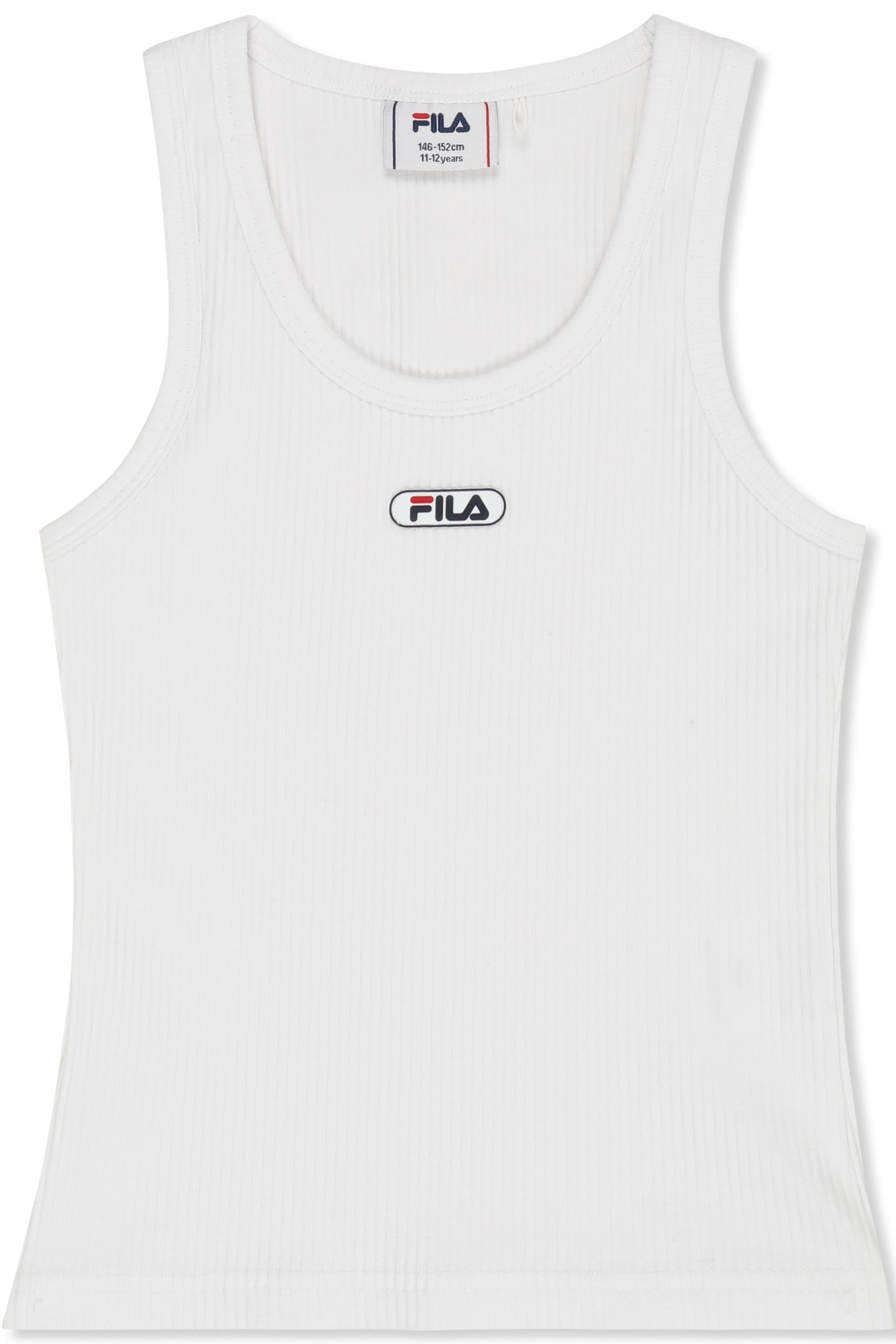 FORCONE LOGO RIB TANK TOP BRIGHT WHITE 1