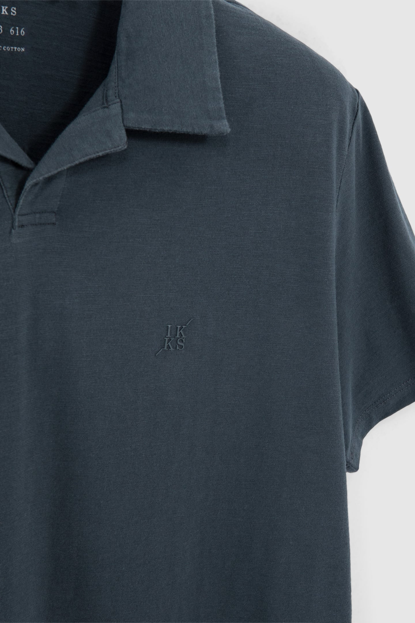 SLATE ORGANIC SLUB COTTON ESSENTIAL T-SHIRT 6