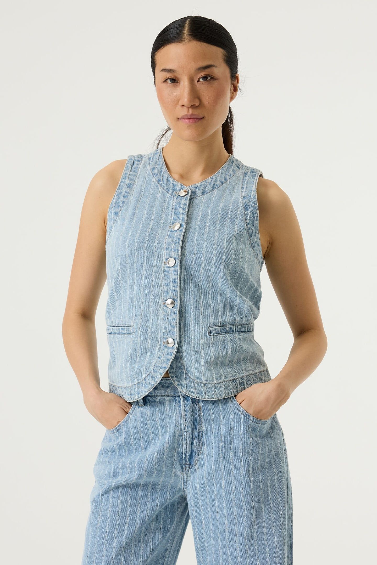 LADIES JACKET DENIM BLUE 1