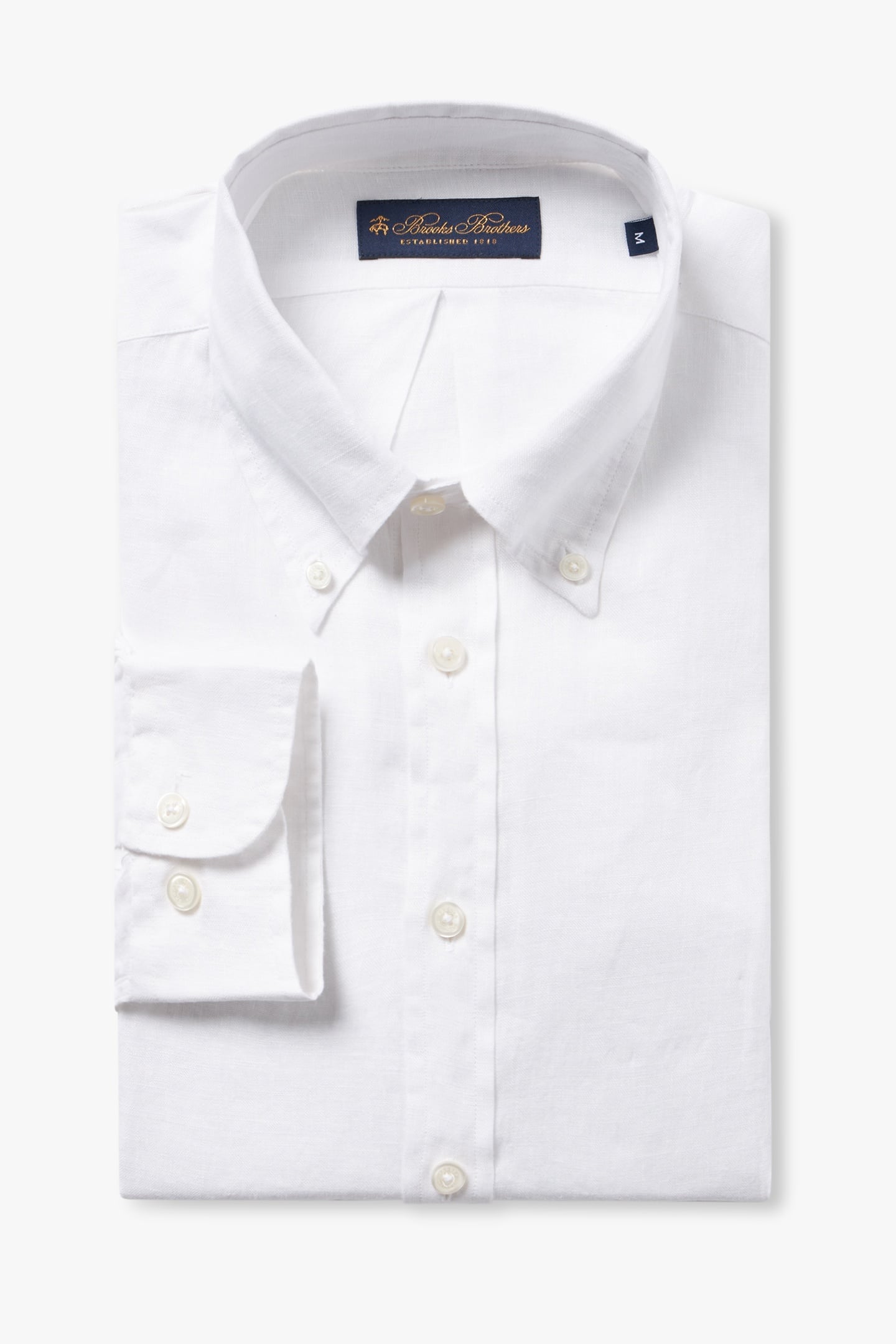 BUTTON DOWN SHIRT LINEN WHITE 2