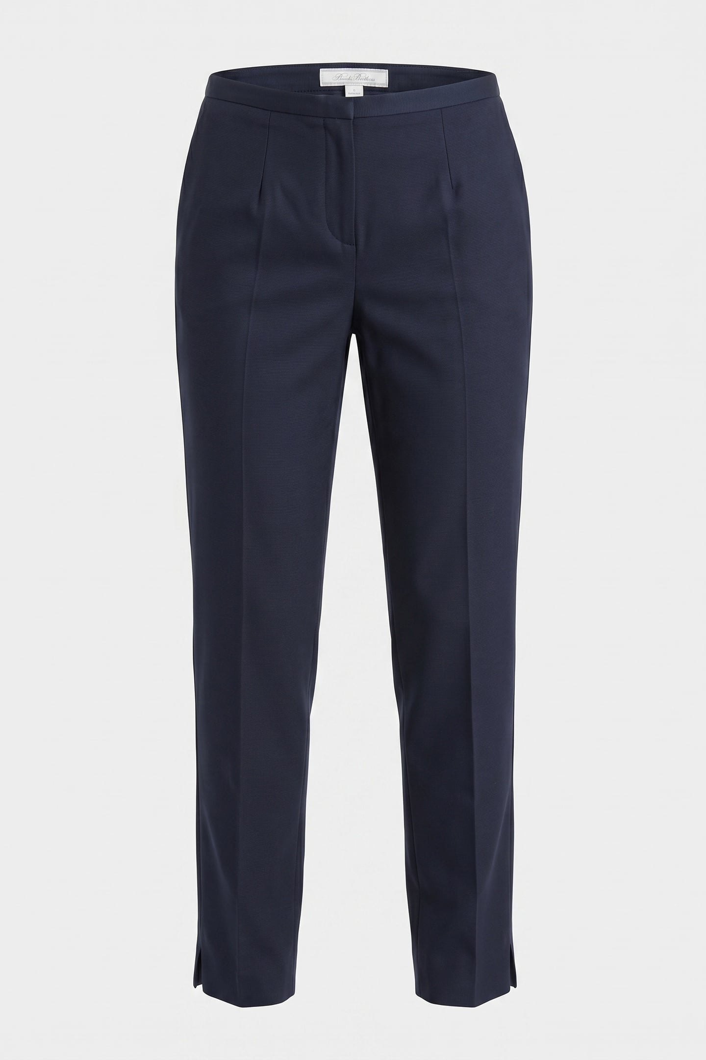 SLIM FIT FAILLE TROUSERS NAVY 5