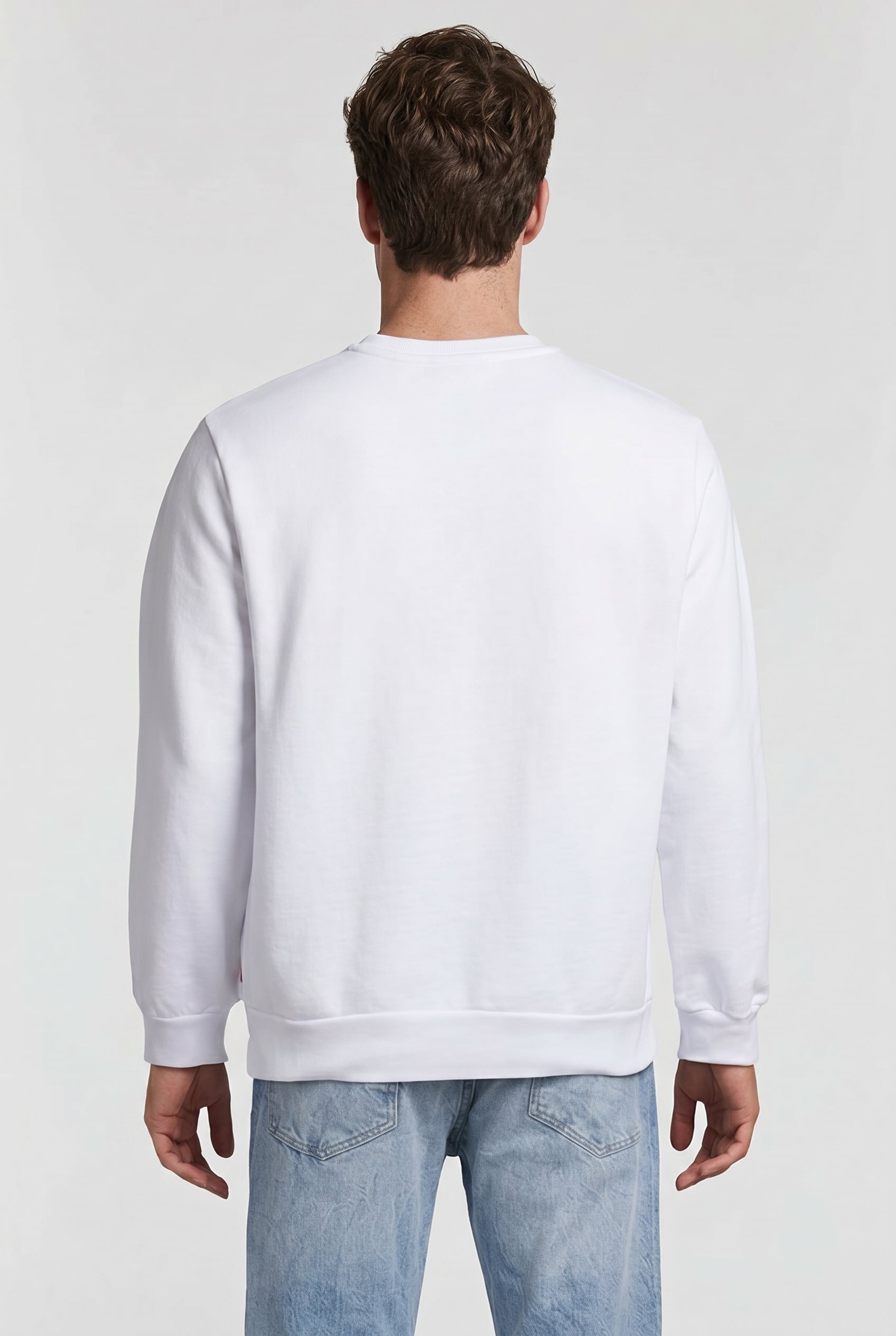GRAPHIC SWEATSHIRT BATWING OUTLINED WHITE 2