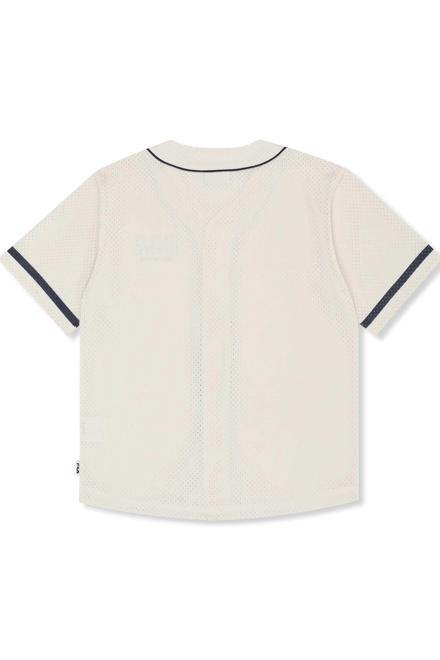 VILLANOVA LOOSE MESH BASEBALL SHIRT EGRET 2
